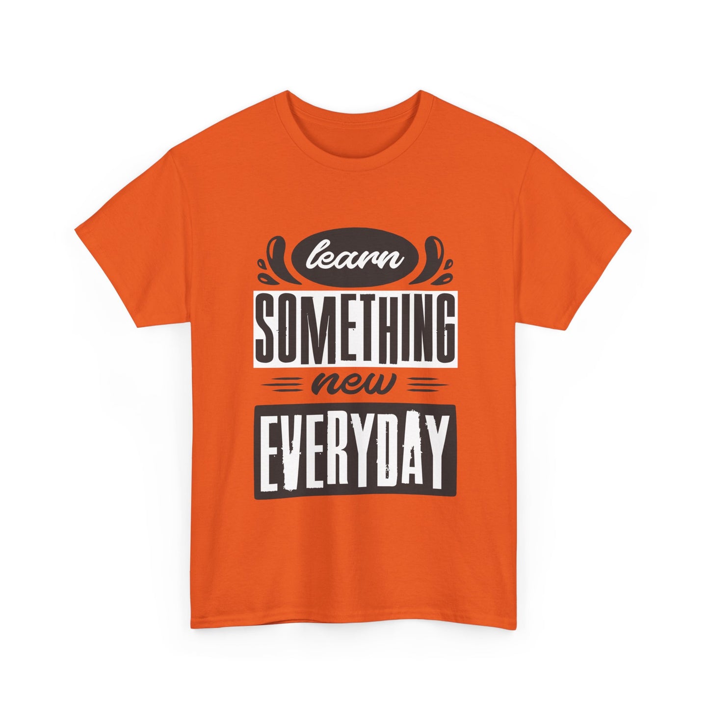 📘"Everyday Wisdom" Heavy Cotton Tee - Grow Through What You Learn