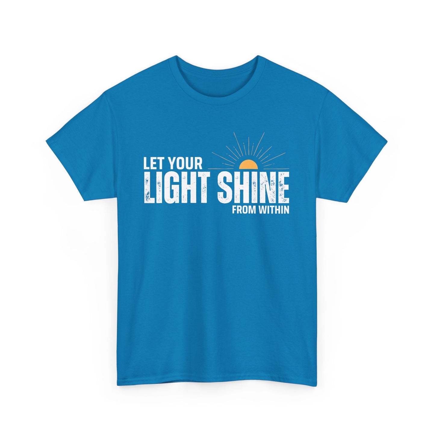 ☀️Radiant Light Heavy Cotton Tee - "Let Your Light Shine From Within"