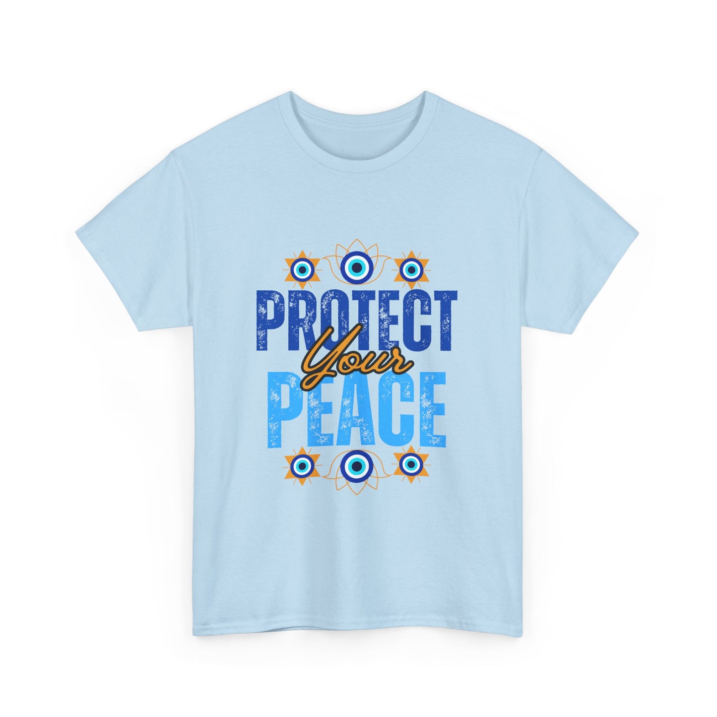 🧿Protect Your Peace Heavy Cotton Tee - Energy Guard in Style