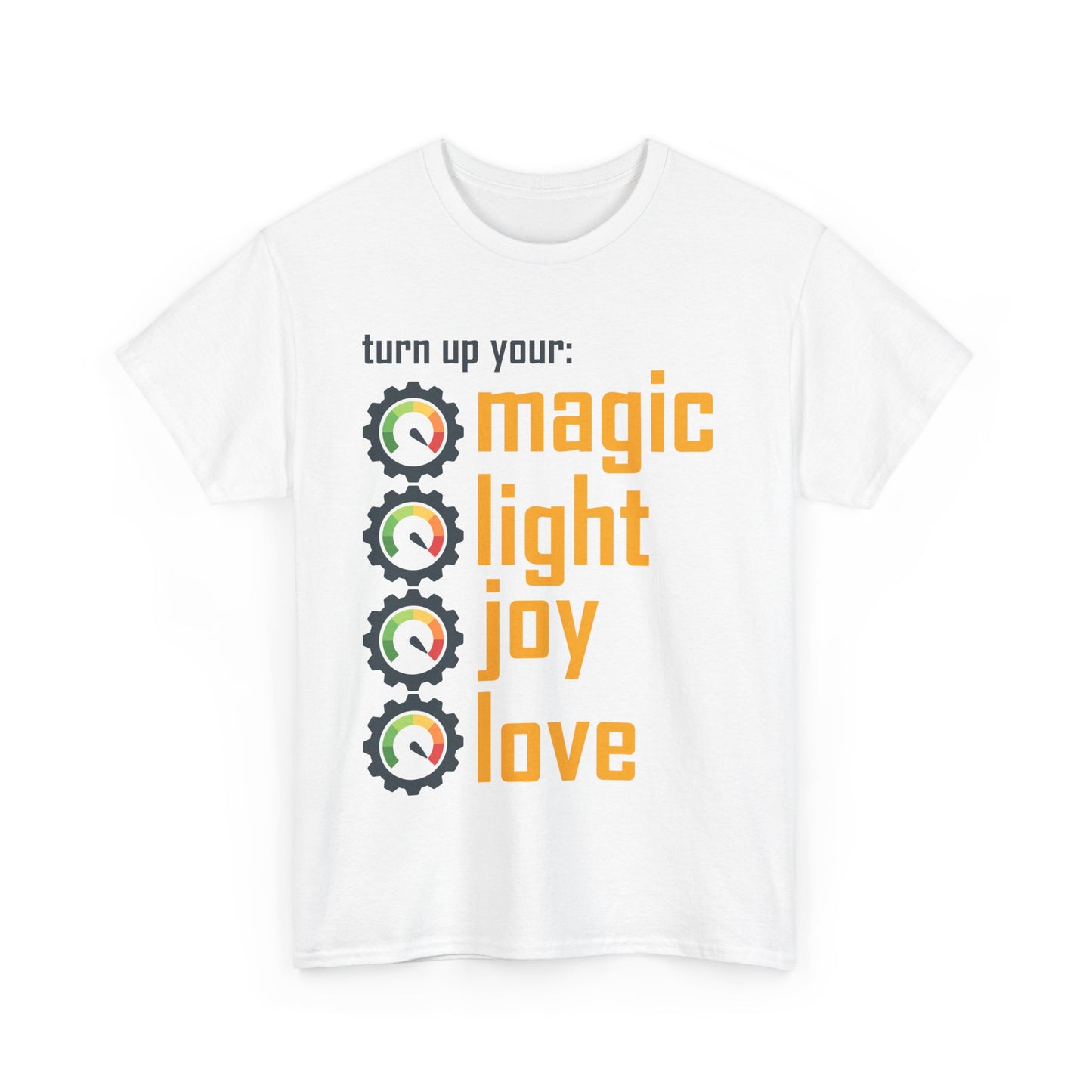 🌟Frequency Rising Heavy Cotton Tee - Turn It All the Way Up