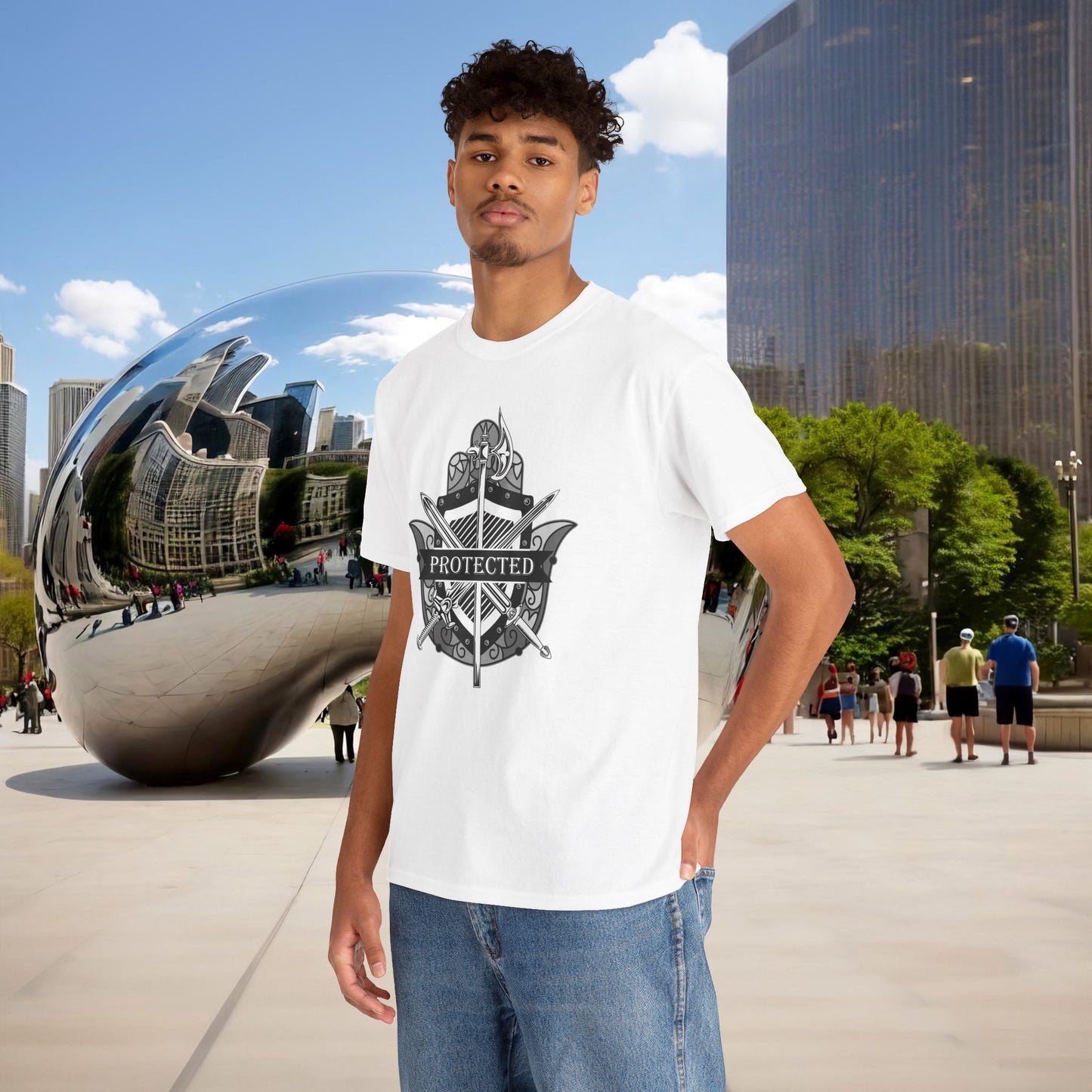 🛡️✋ PROTECTED — The Warrior’s Hamsa Shield Tee (Menaste Edition)