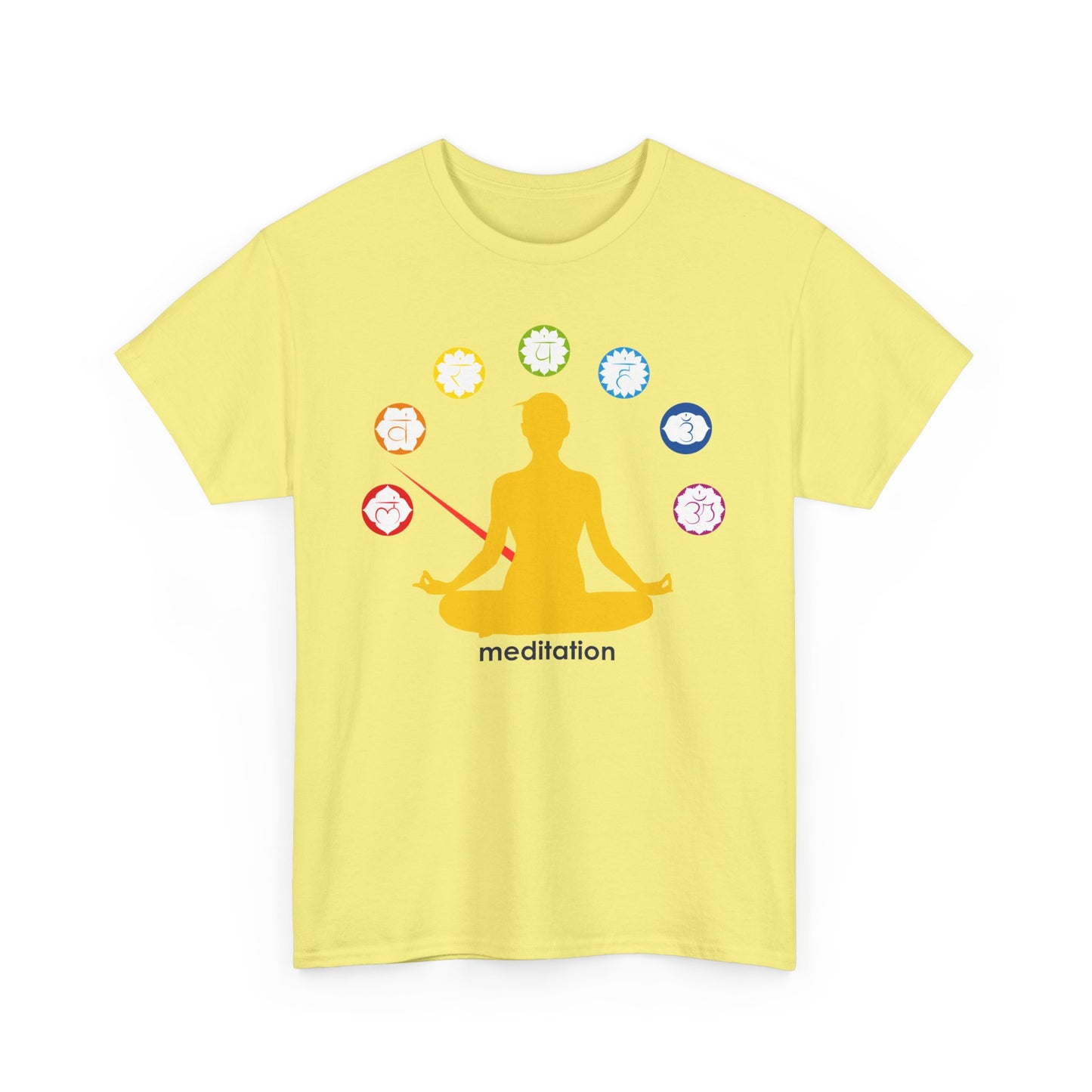 🧭ChakraMeter Heavy Cotton Tee - Align Through Meditation