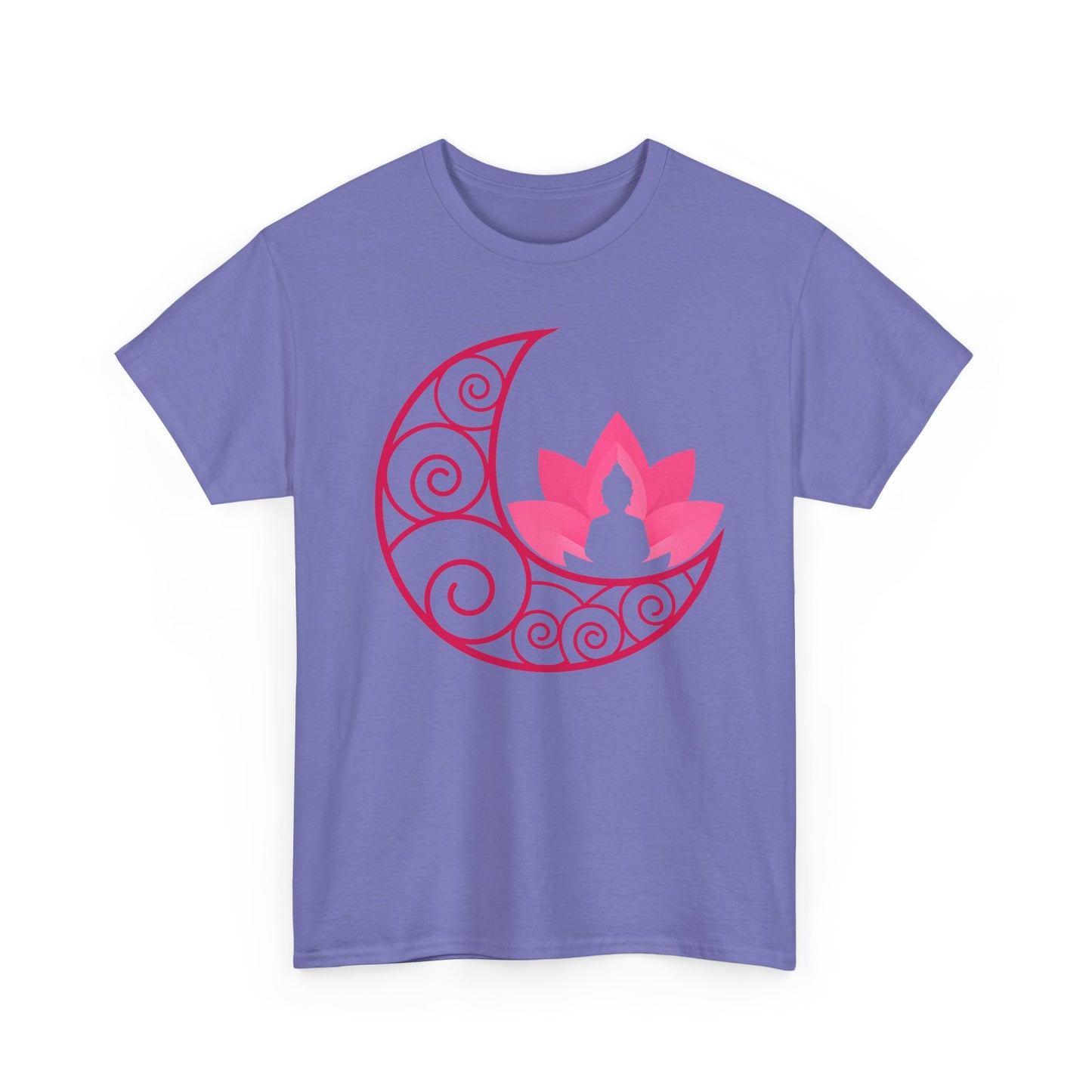 🌙Lunar Stillness Heavy Cotton Tee - Blossom Into Presence