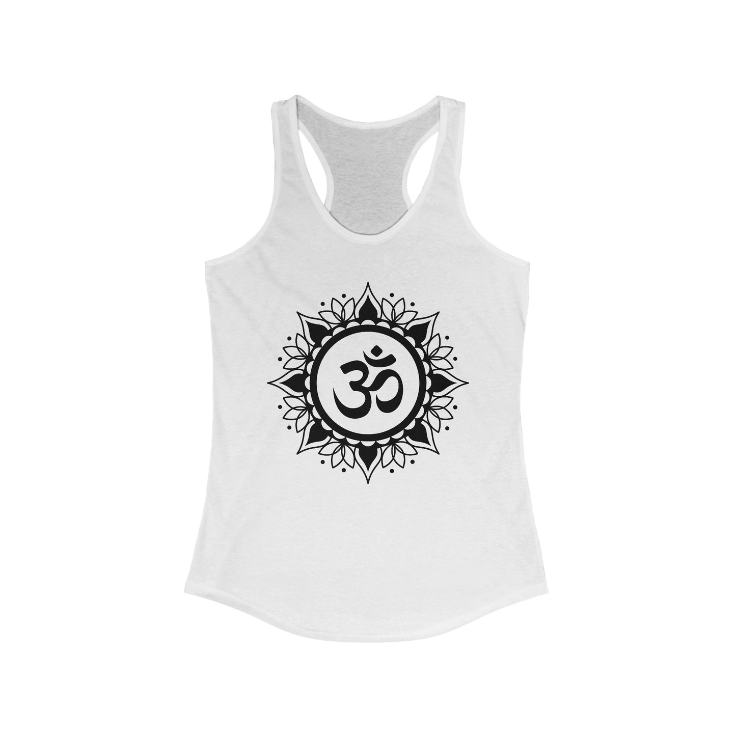 "OM" Mandala Tank - Center Yourself in Style - Women's Racerback Tank