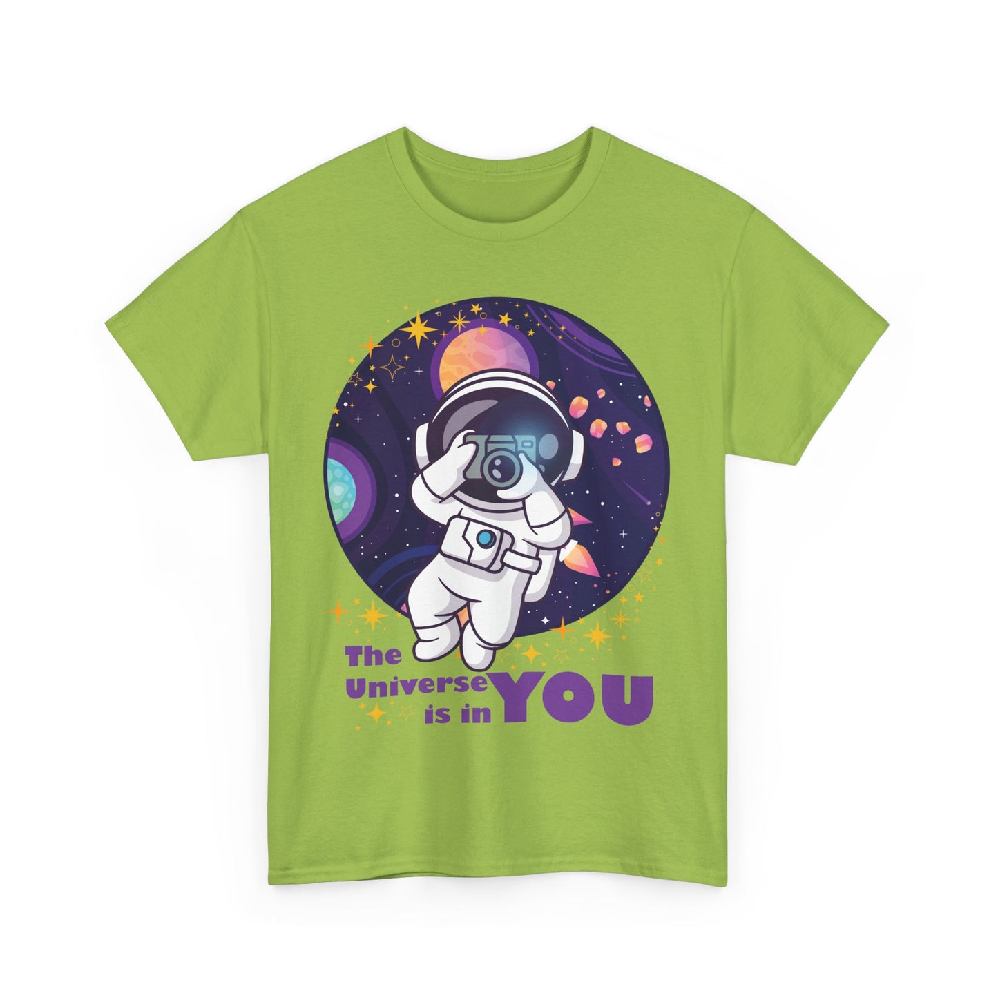 The Universe Is in You - Cosmic Explorer Heavy Cotton Tee