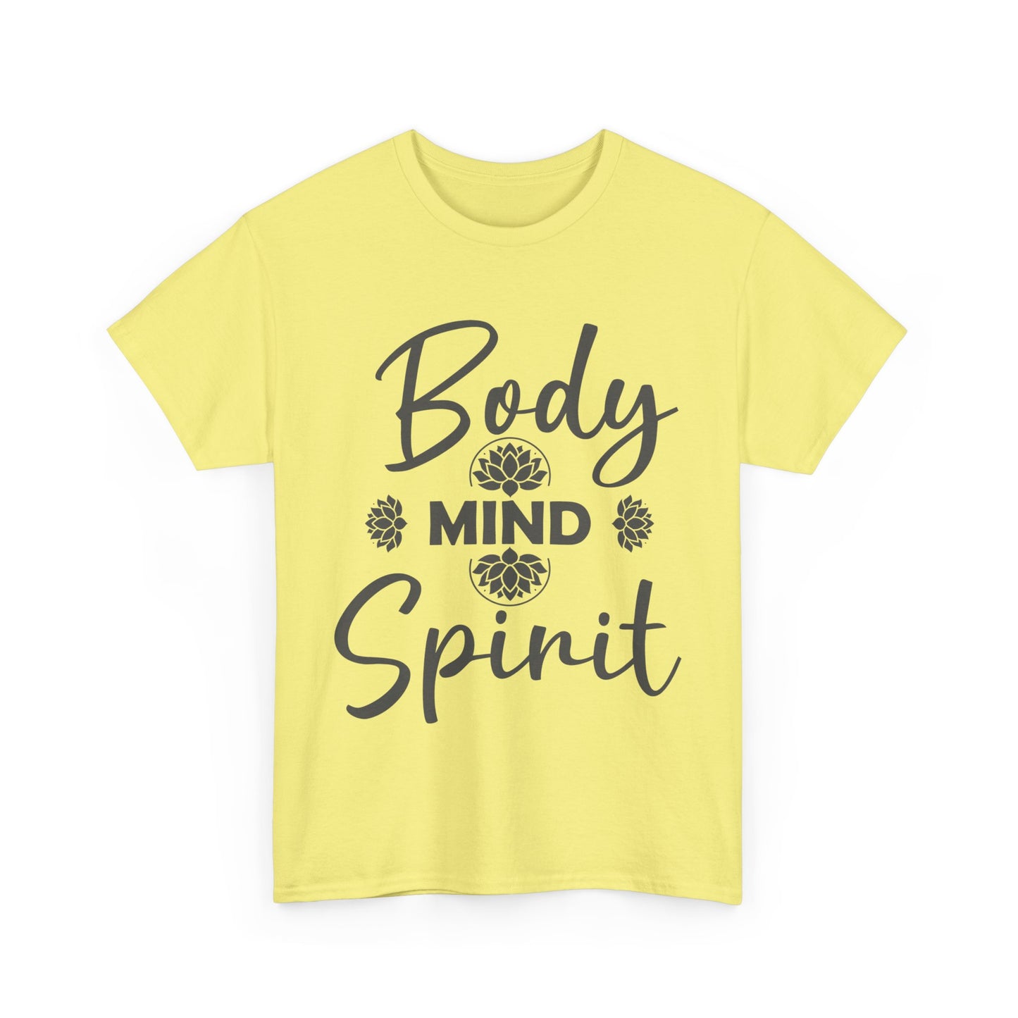 "Body • Mind • Spirit" - Align Your Energy Heavy Cotton Tee