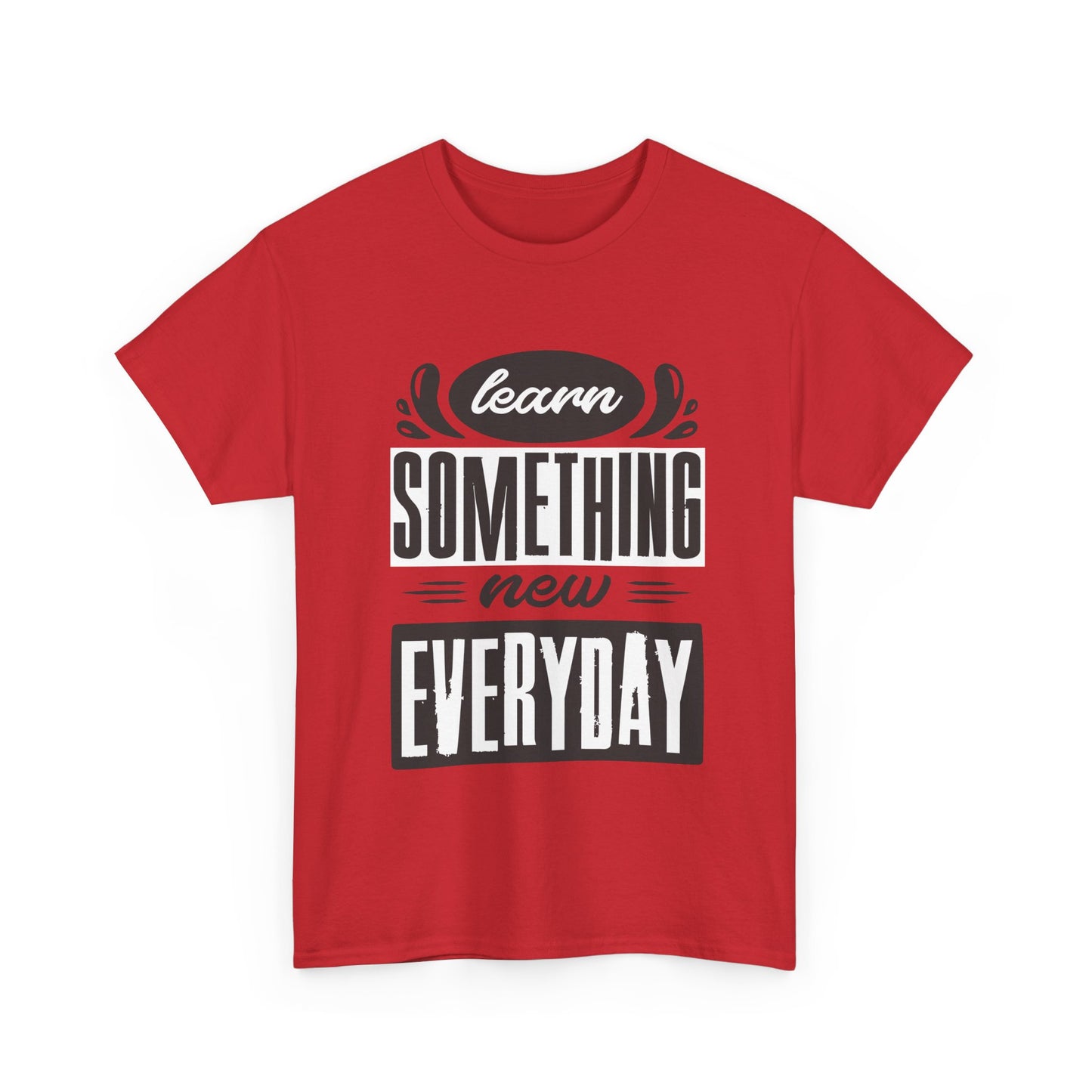 📘"Everyday Wisdom" Heavy Cotton Tee - Grow Through What You Learn