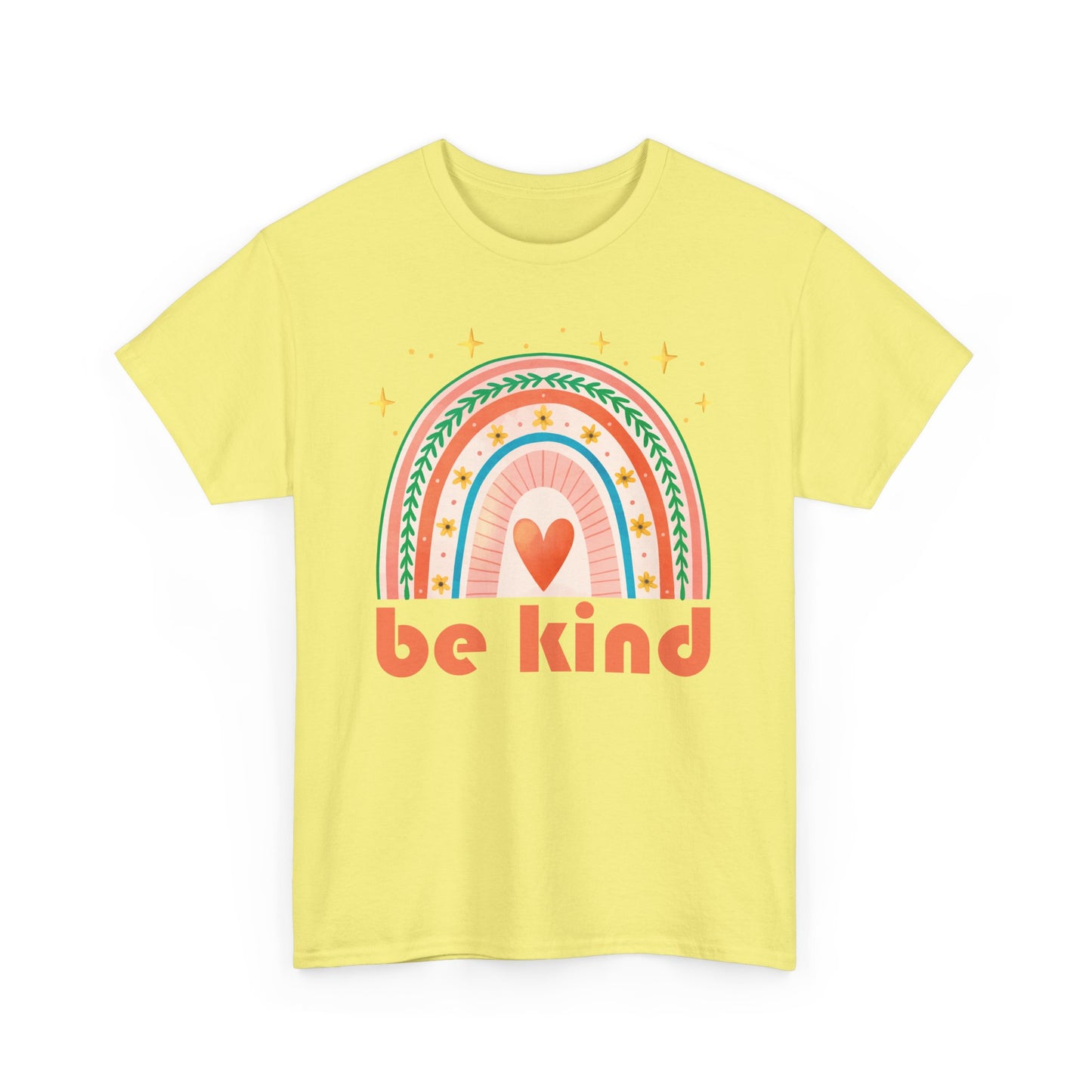 🌈Heart of Kindness Heavy Cotton Tee - Radiate Love in Every Hue
