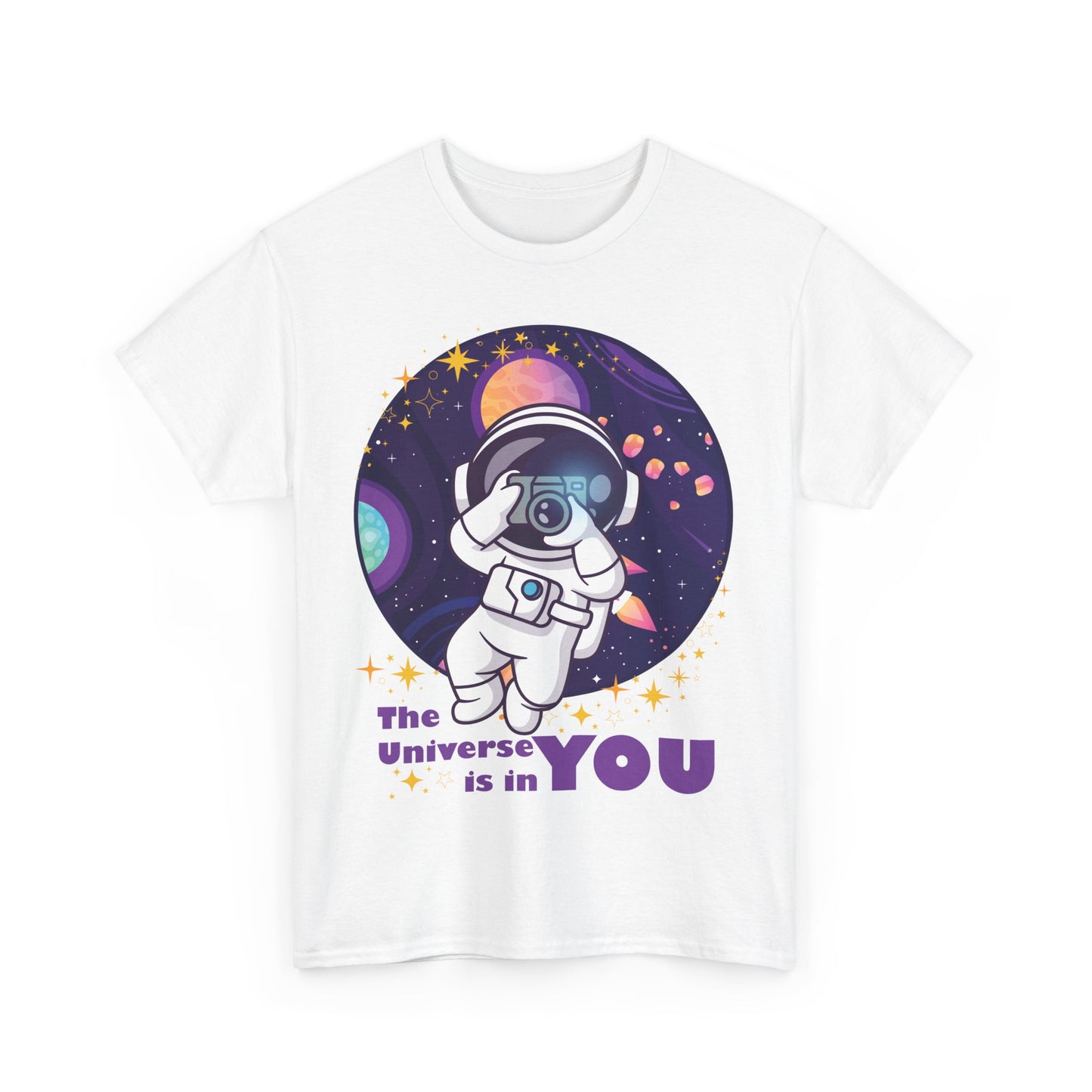 The Universe Is in You - Cosmic Explorer Heavy Cotton Tee