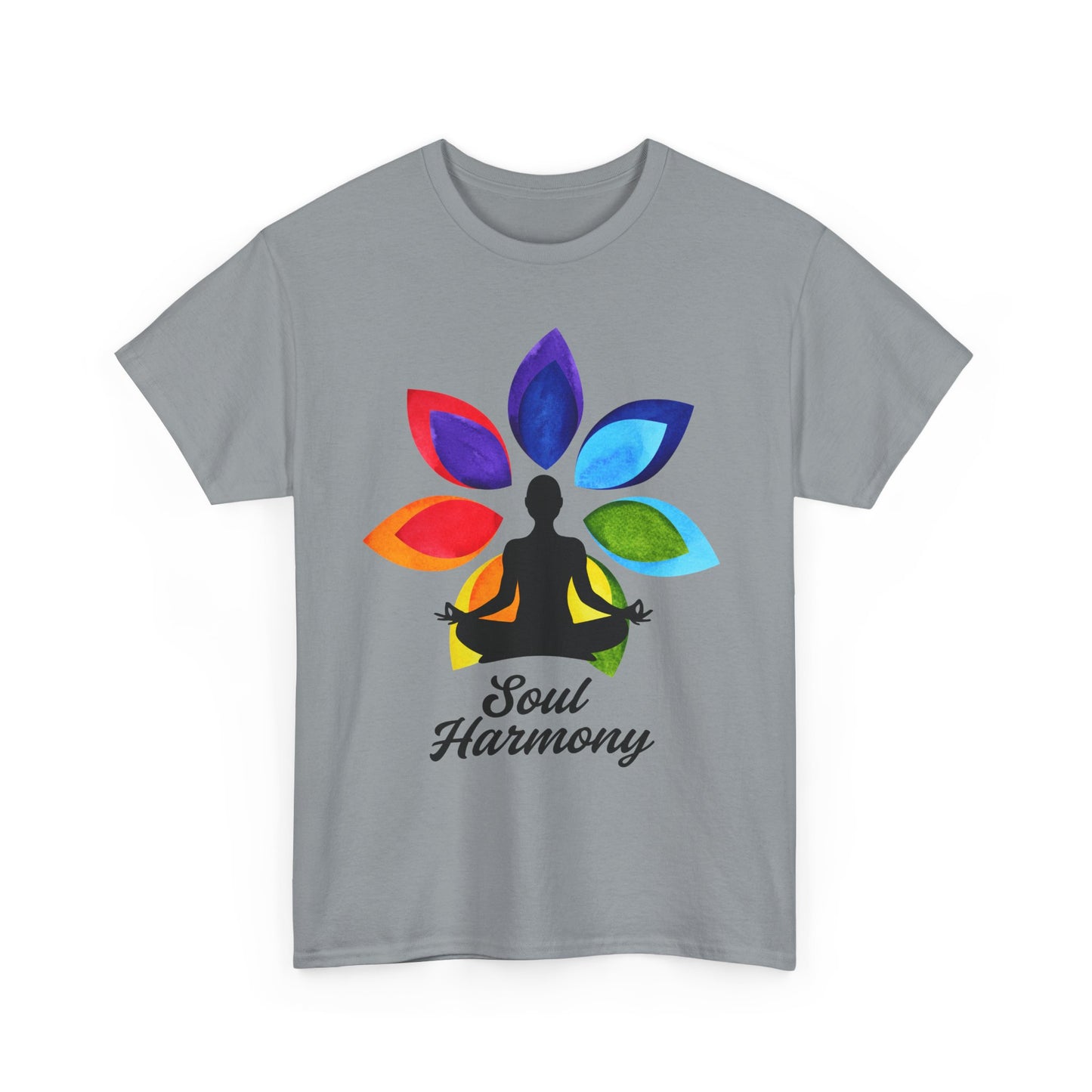 Soul Harmony Chakra Heavy Cotton Tee - Embrace Inner Peace in Style
