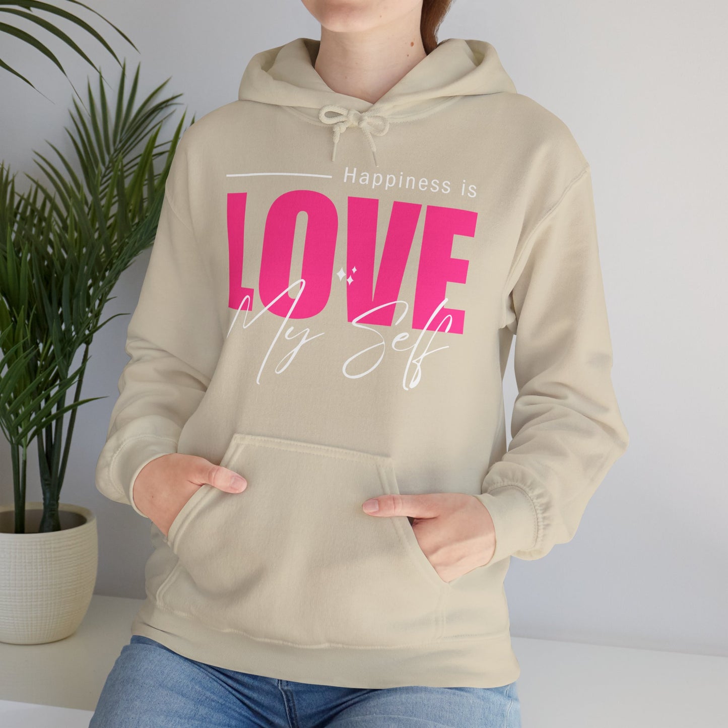 💛🌸Happiness Is Love Myself Hoodie - Wear Your Self-Love Out Loud