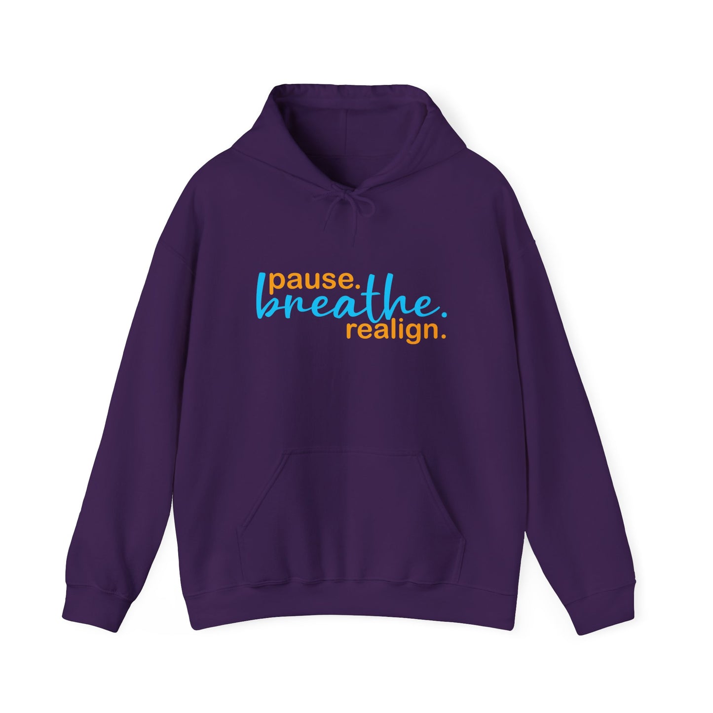 💛Mindful Pause Hooded Sweatshirt - "pause. breathe. realign."