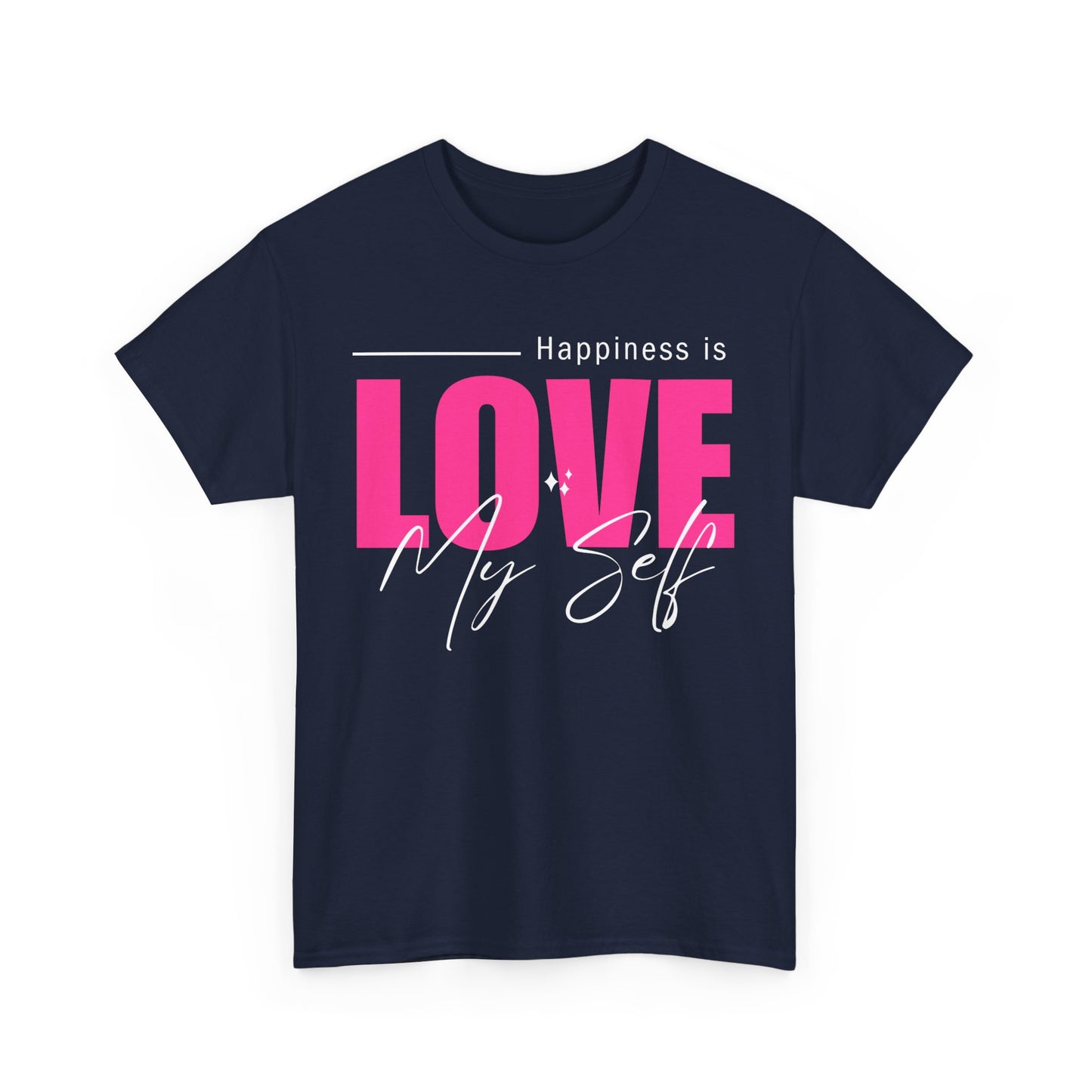 Self-Love Manifesto Heavy Cotton Tee - Happiness Begins Within