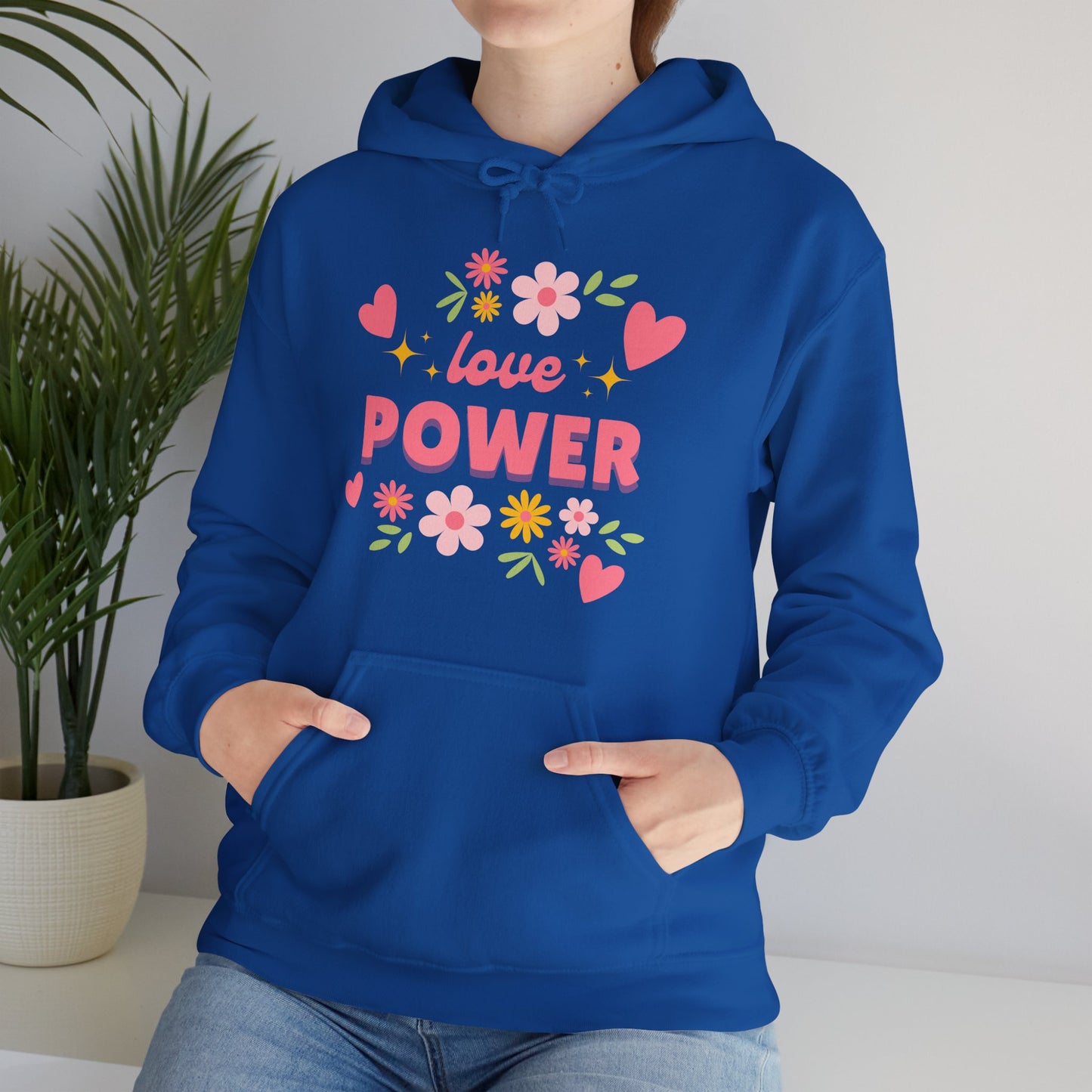 Love Power Hoodie – Blossoms of Strength & Heart🌸✨
