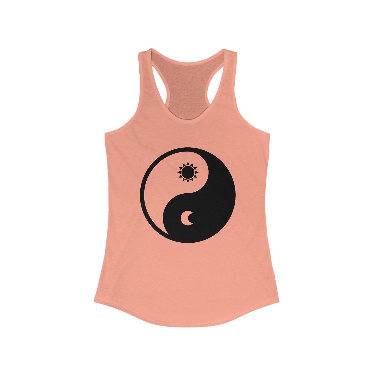 Balance in Motion Racerback Tank – Yin & Yang Sun & Moon Design