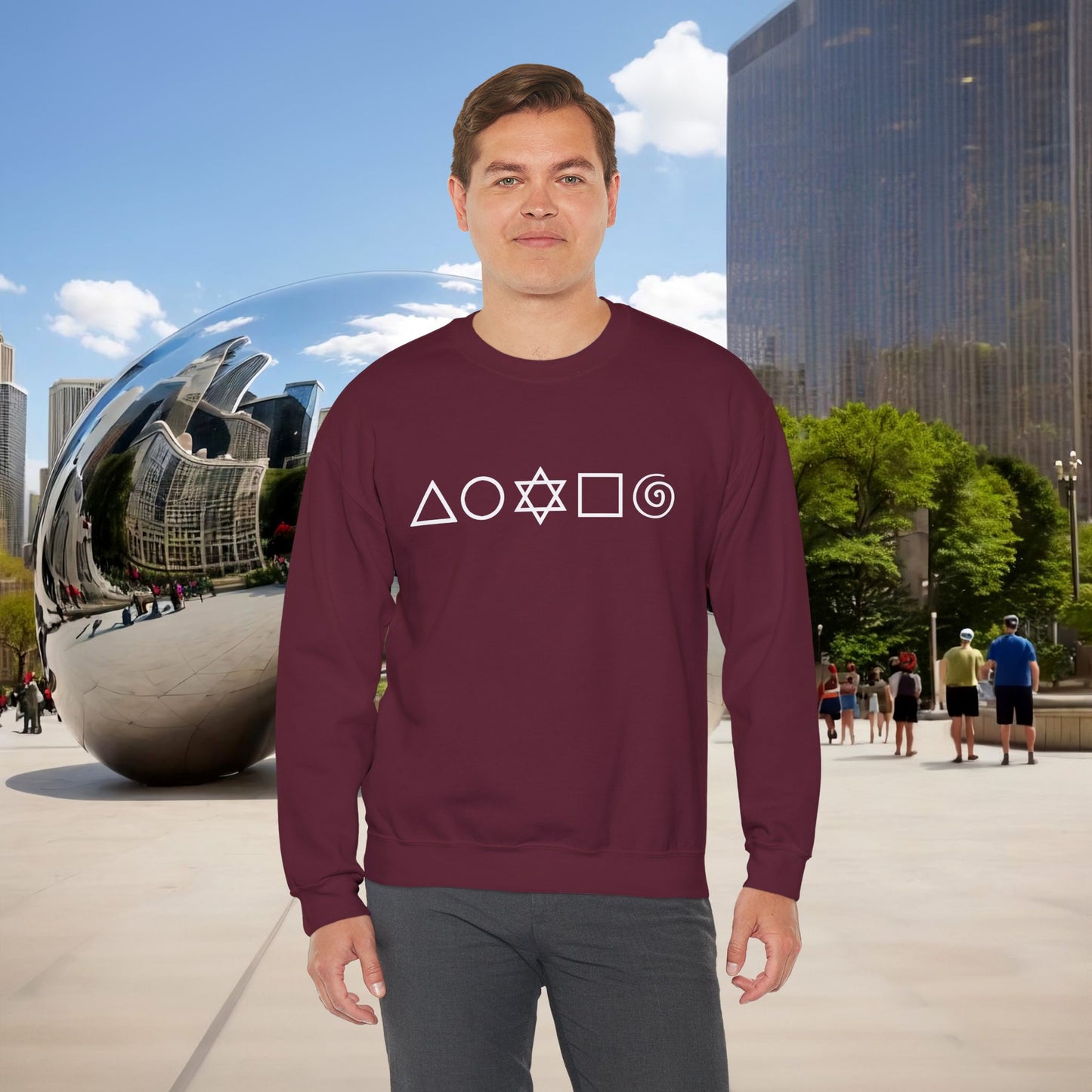 🜂🌑🜁 Menaste "THE FIVE ELEMENTS" — Signature Crewneck Sweatshirt