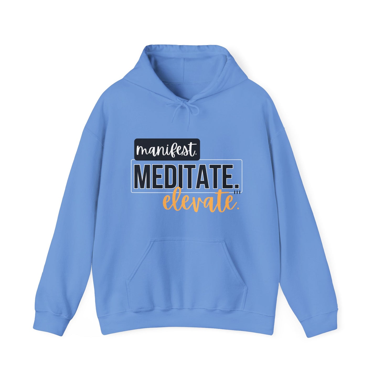 ✨Manifest. Meditate. Elevate. Hoodie – A Wearable Mantra for Mindful Living🌿