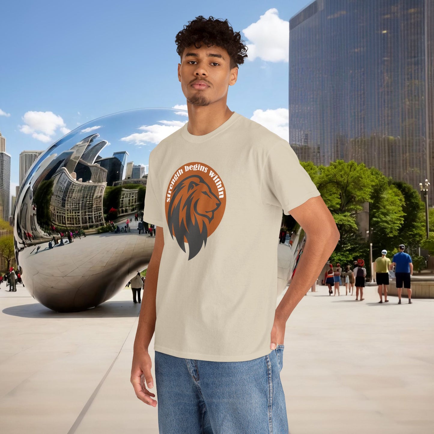 🔥🦁 “Strength Begins Within” — Menaste Lion Sigil Tee