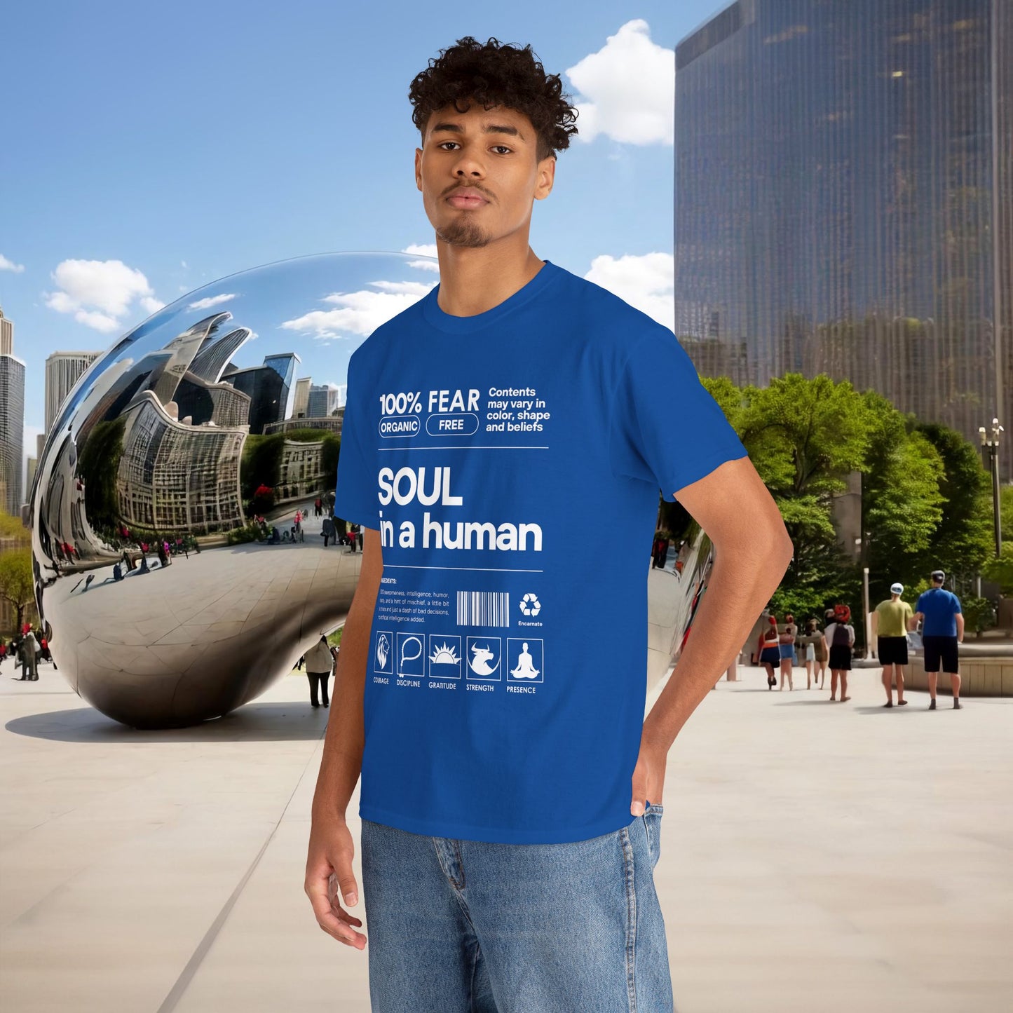 🜂 SOUL IN A HUMAN — The Human Blueprint Tee (Menaste Edition)