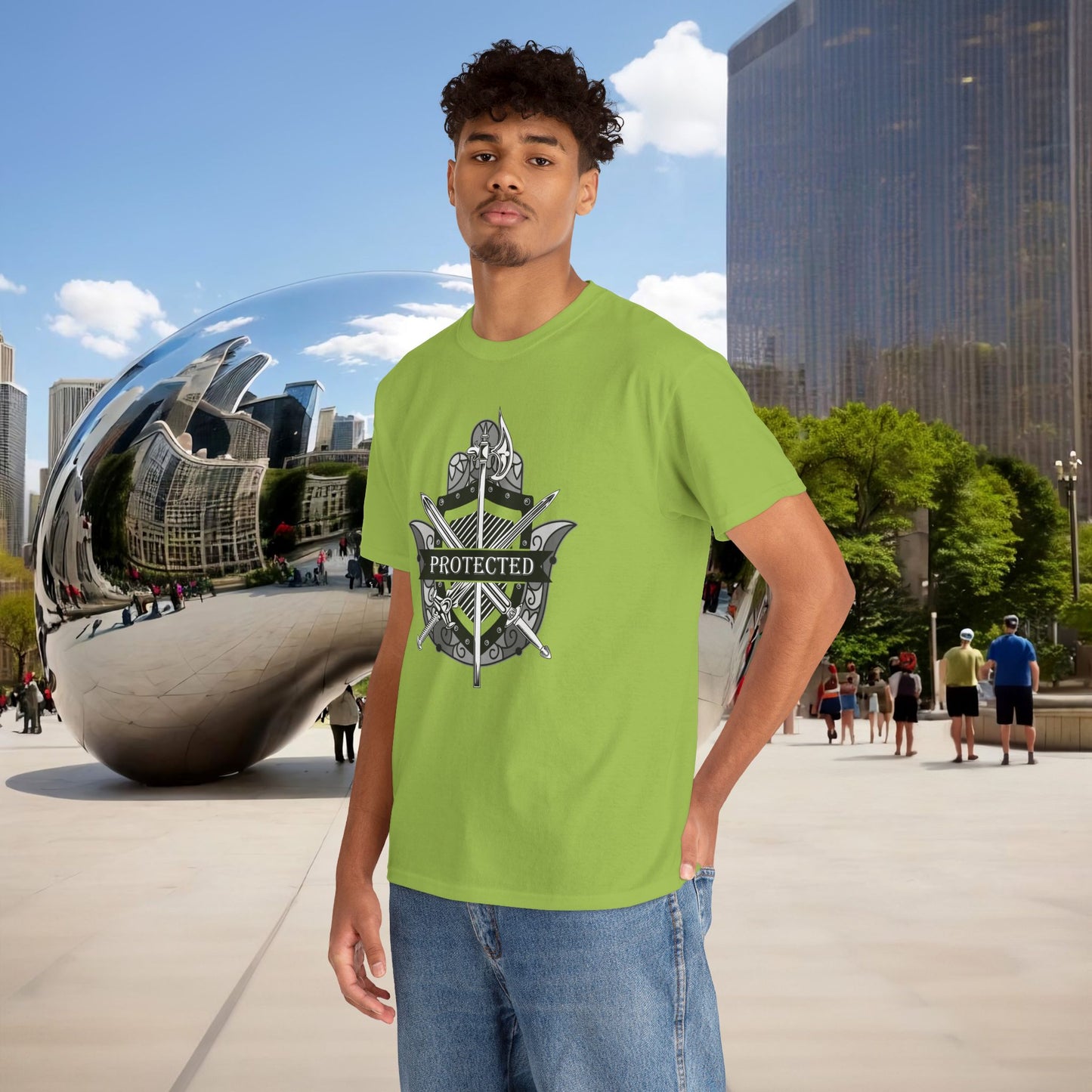 🛡️✋ PROTECTED — The Warrior’s Hamsa Shield Tee (Menaste Edition)