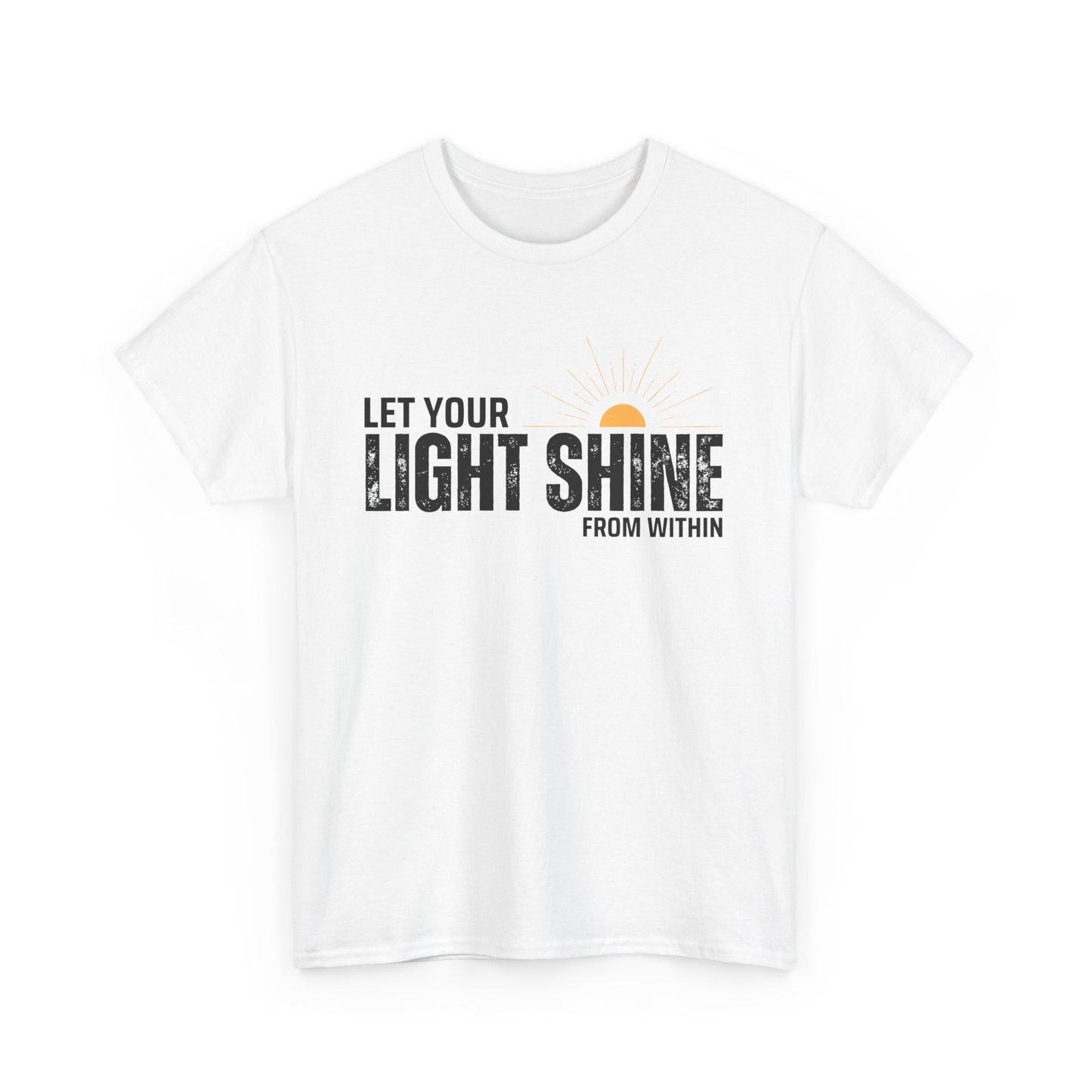 ☀️Radiant Light Heavy Cotton Tee - "Let Your Light Shine From Within"