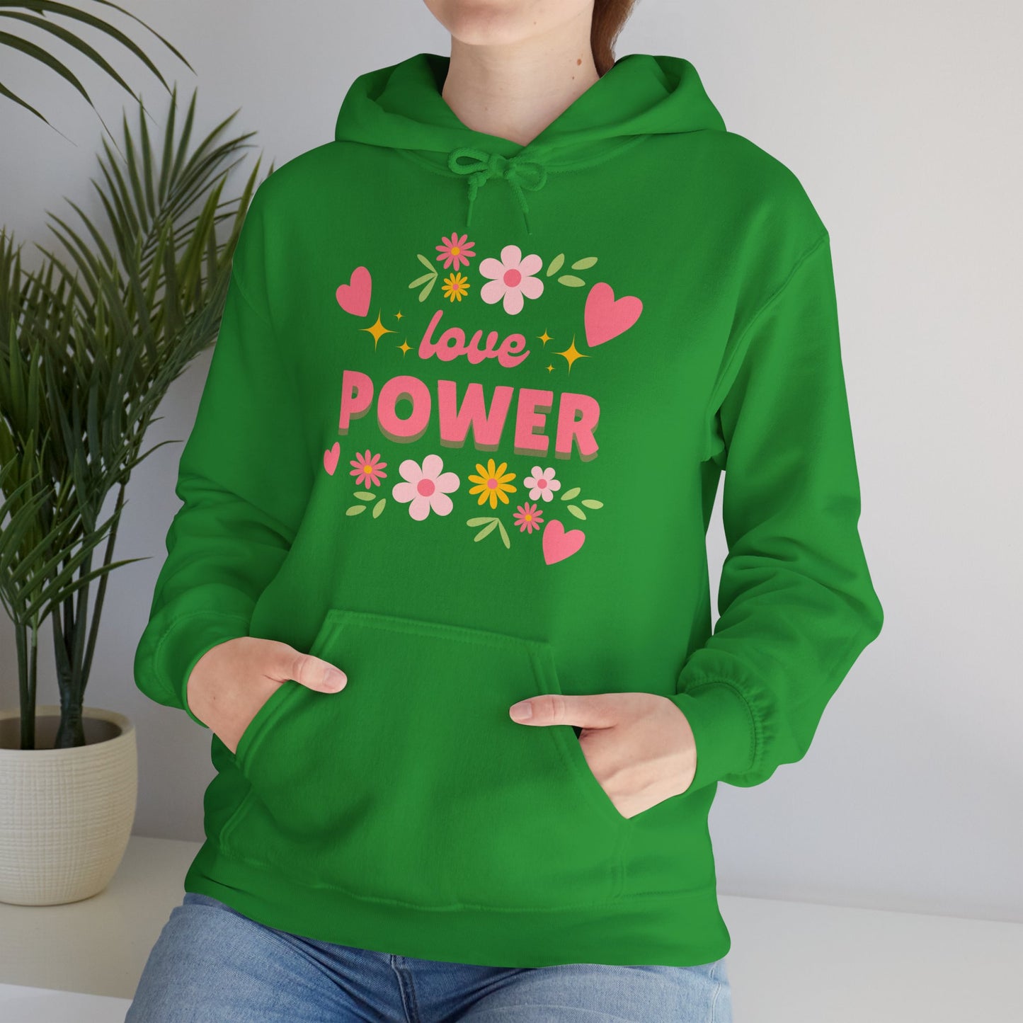 Love Power Hoodie – Blossoms of Strength & Heart🌸✨