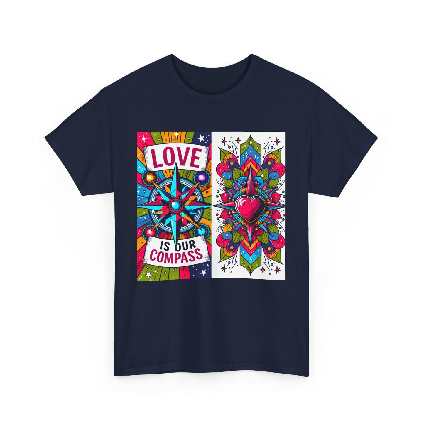 🧭HeartNorth Heavy Cotton Tee - Let Love Be the Way