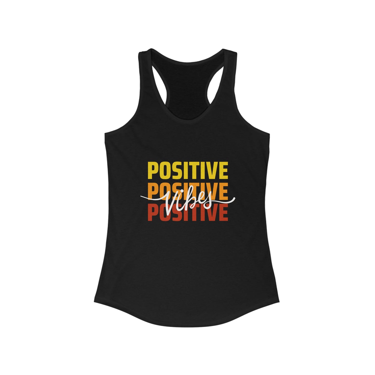 "Positive Vibes" - High-Frequency Living Racerback Tank Top
