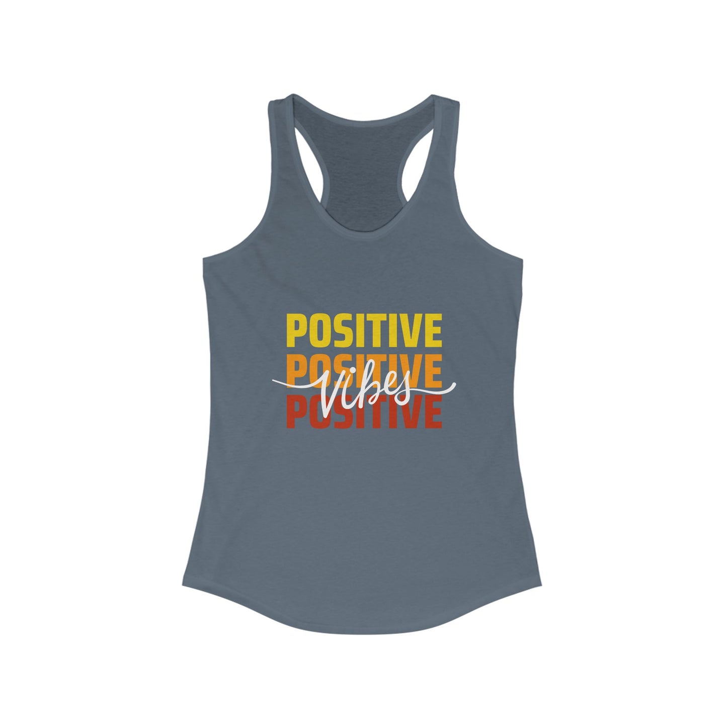"Positive Vibes" - High-Frequency Living Racerback Tank Top