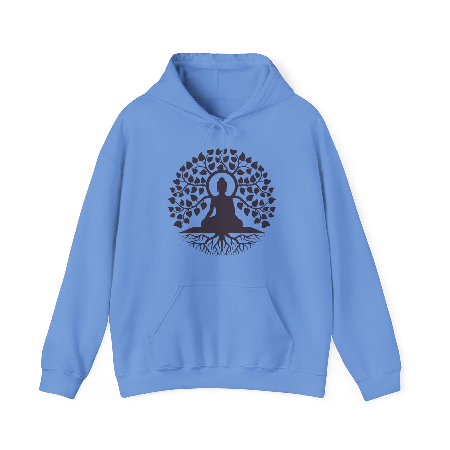 🌱Stillness Hoodie – Buddha Roots & Inner Peace🧘‍♂️🌳✨