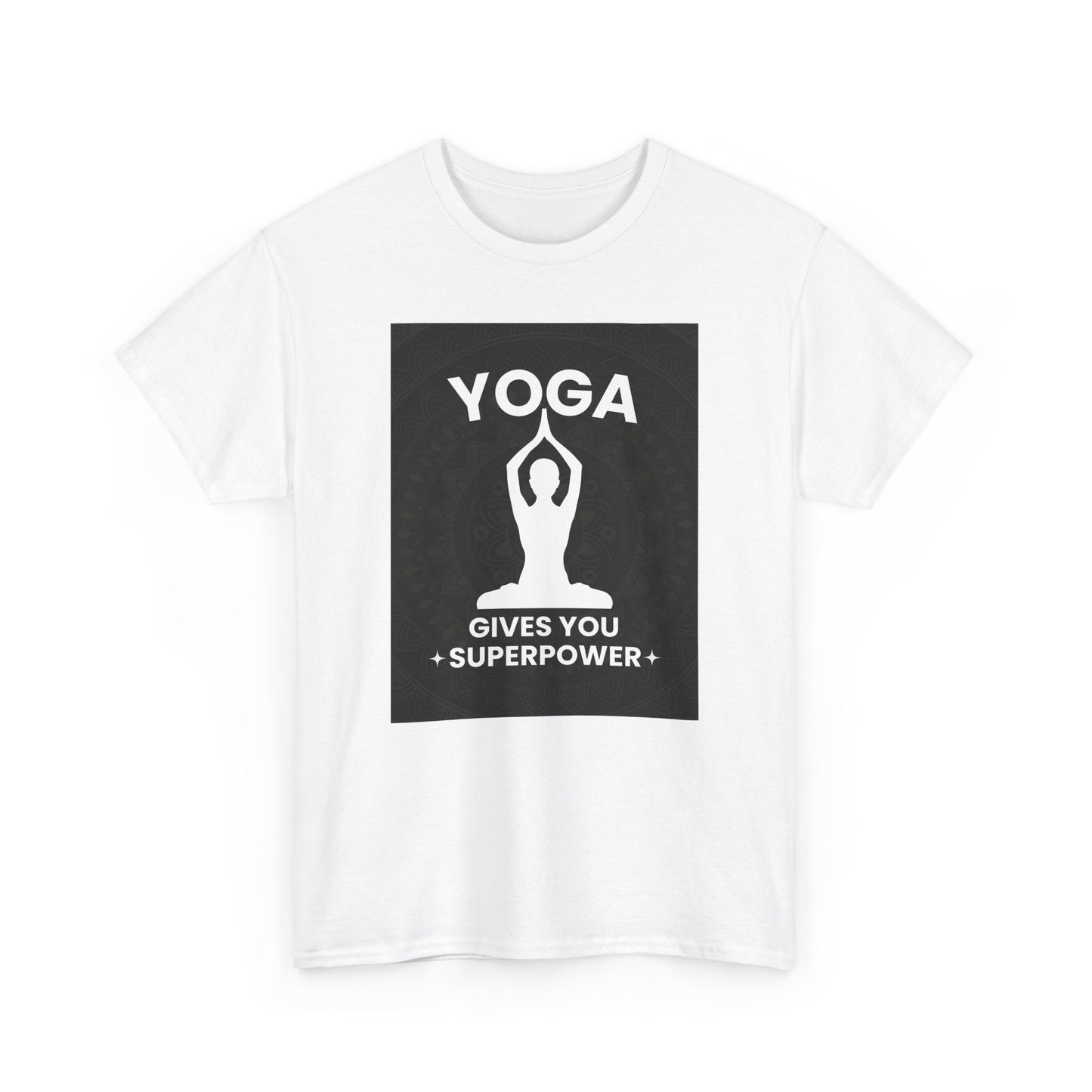 Yoga Gives You Power Heavy Cotton Tee - Strength in Stillness