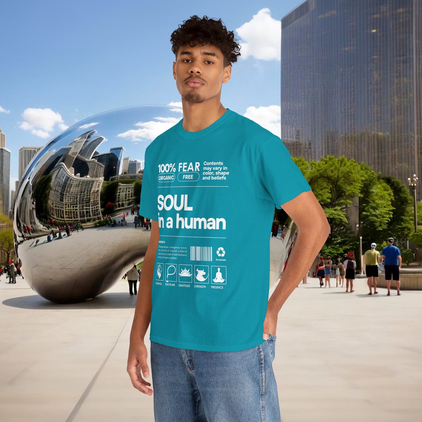 🜂 SOUL IN A HUMAN — The Human Blueprint Tee (Menaste Edition)