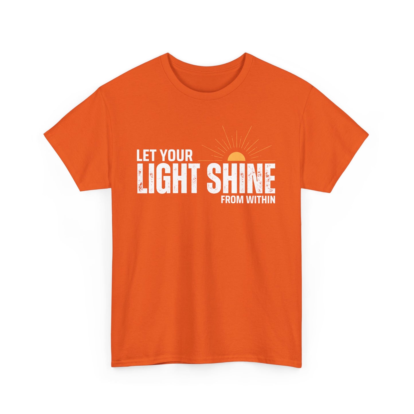 ☀️Radiant Light Heavy Cotton Tee - "Let Your Light Shine From Within"