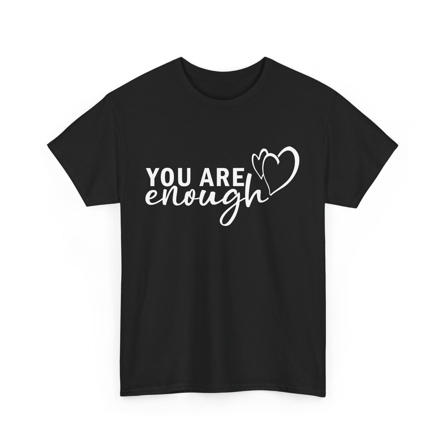 💖"You Are Enough" Heavy Cotton Tee - A Heartfelt Reminder