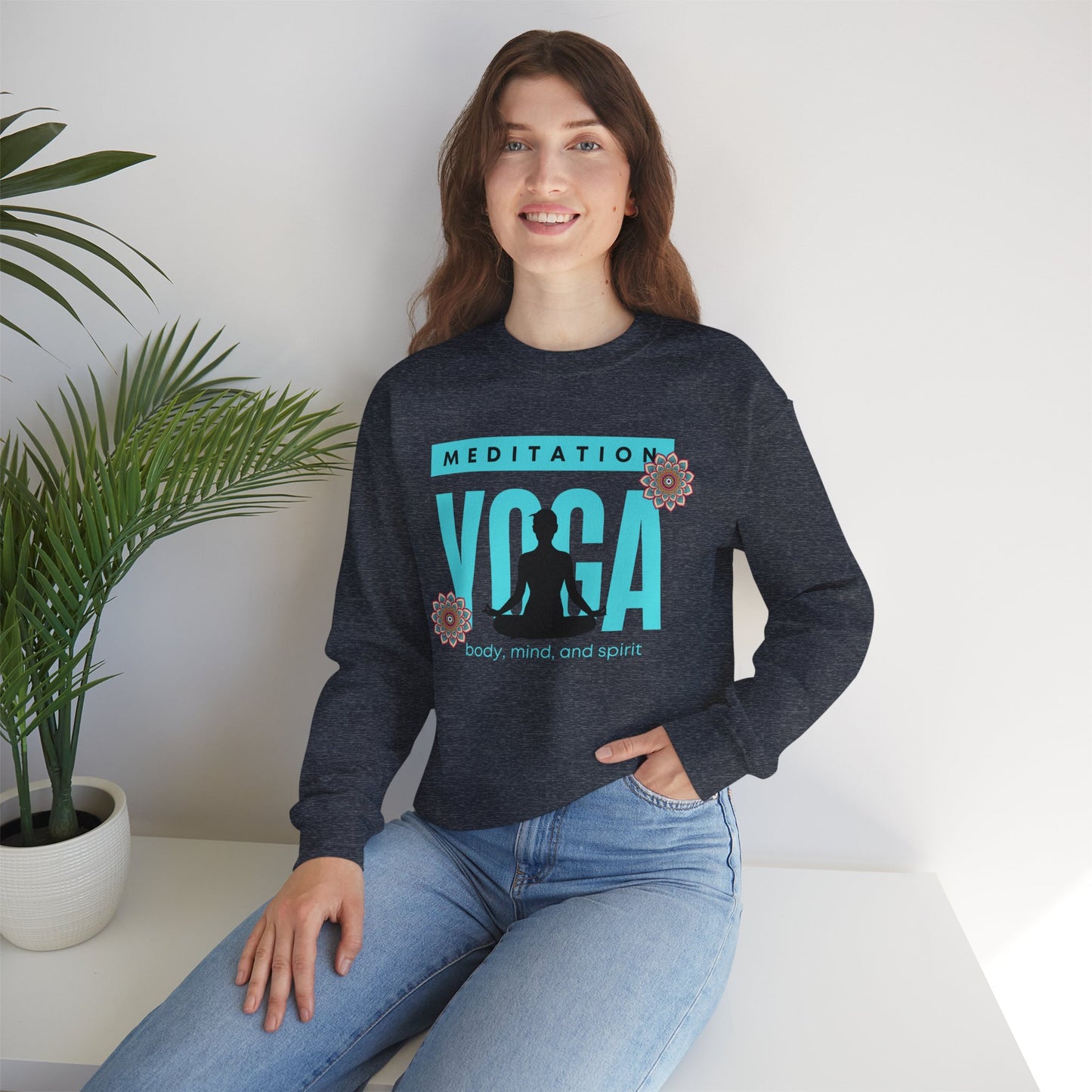 🕉️Meditation • Yoga • Body, Mind & Spirit  Crewneck Sweatshirt