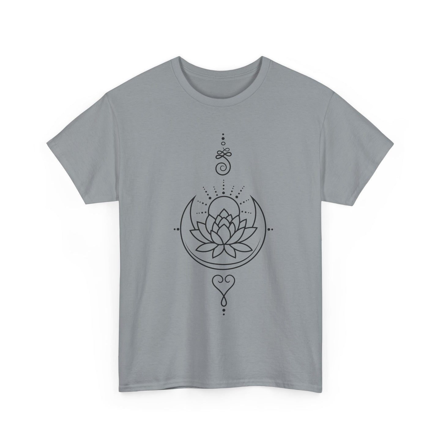🌙Lotus Dawn Heavy Cotton Tee - Awaken to Possibility