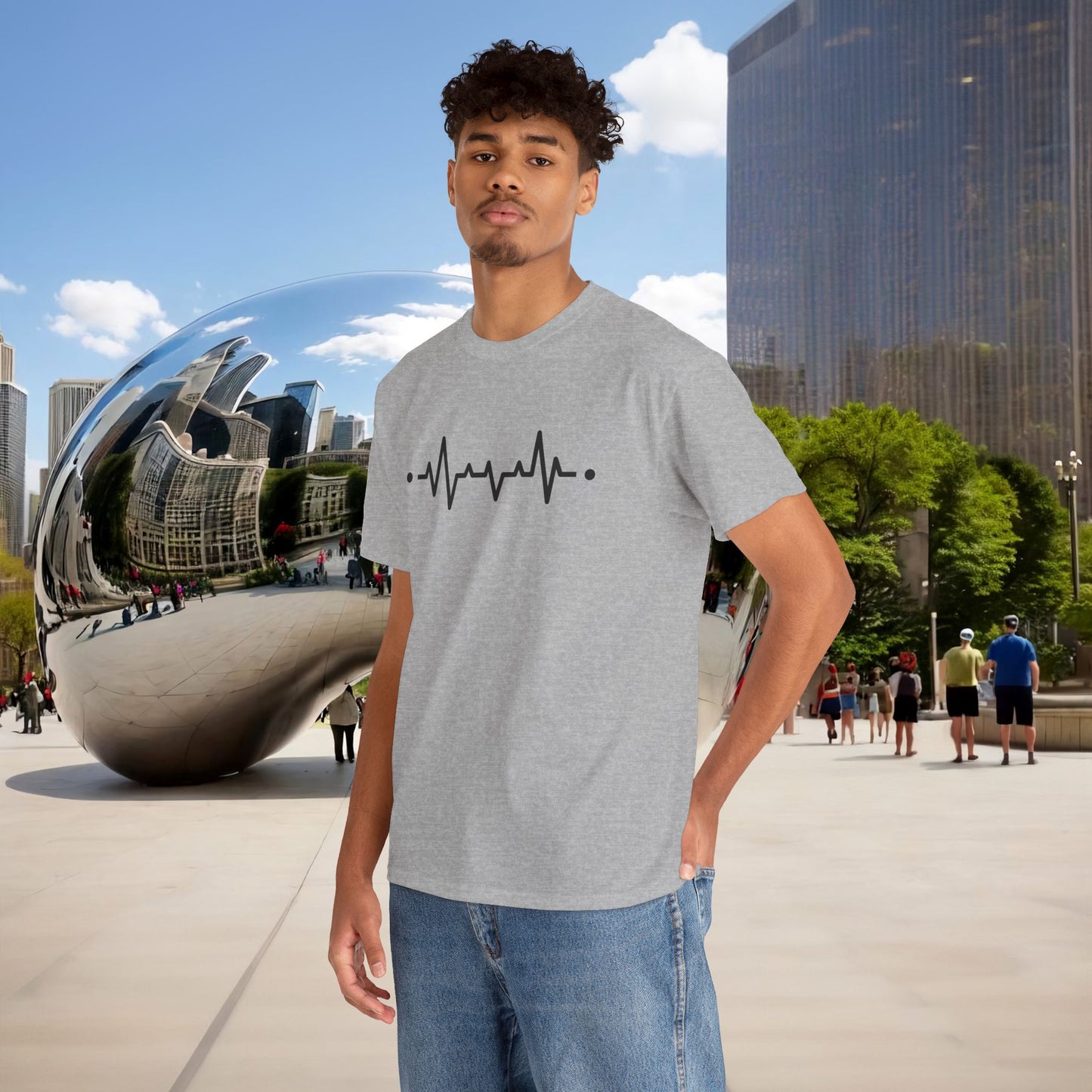 🜂 “The Line Between Worlds” — Menaste Presence T-Shirt