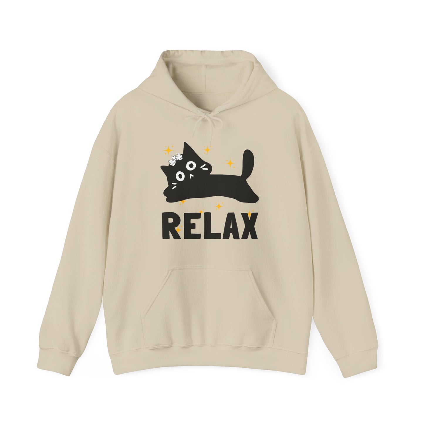 🐱Relax Hoodie — Trust the Divine, Live Like a Cat: Stay In the Moment✨🌿