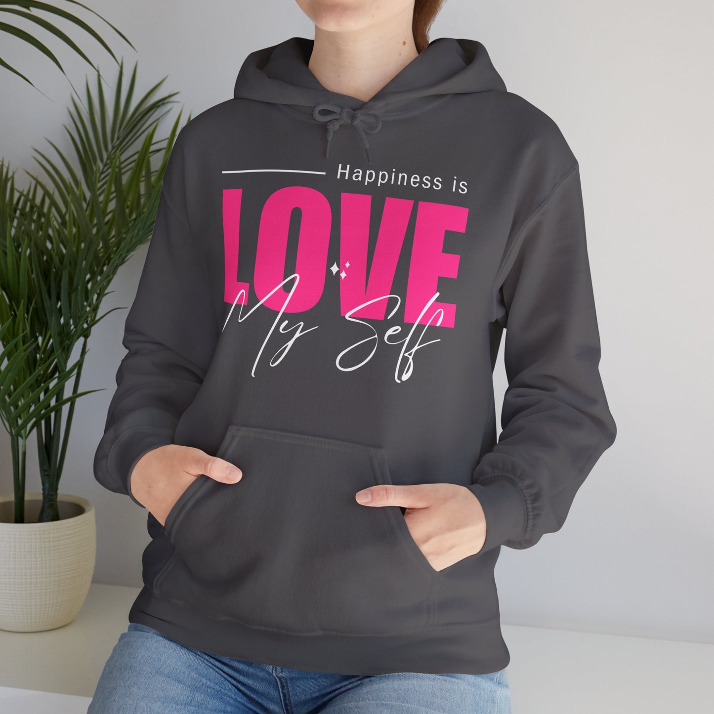 💛🌸Happiness Is Love Myself Hoodie - Wear Your Self-Love Out Loud