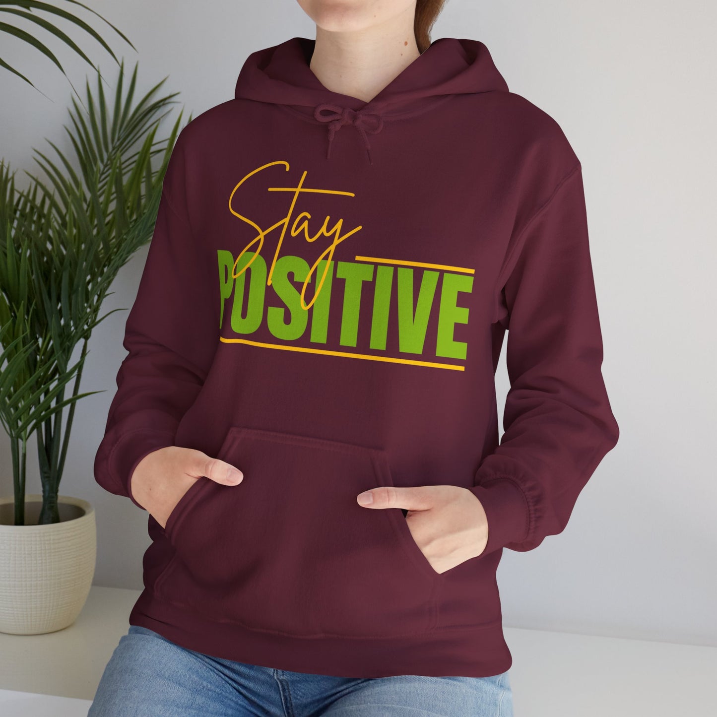 🌞STAY POSITIVE Hoodie — Radiate Light, Wear Your Energy ✨🔥