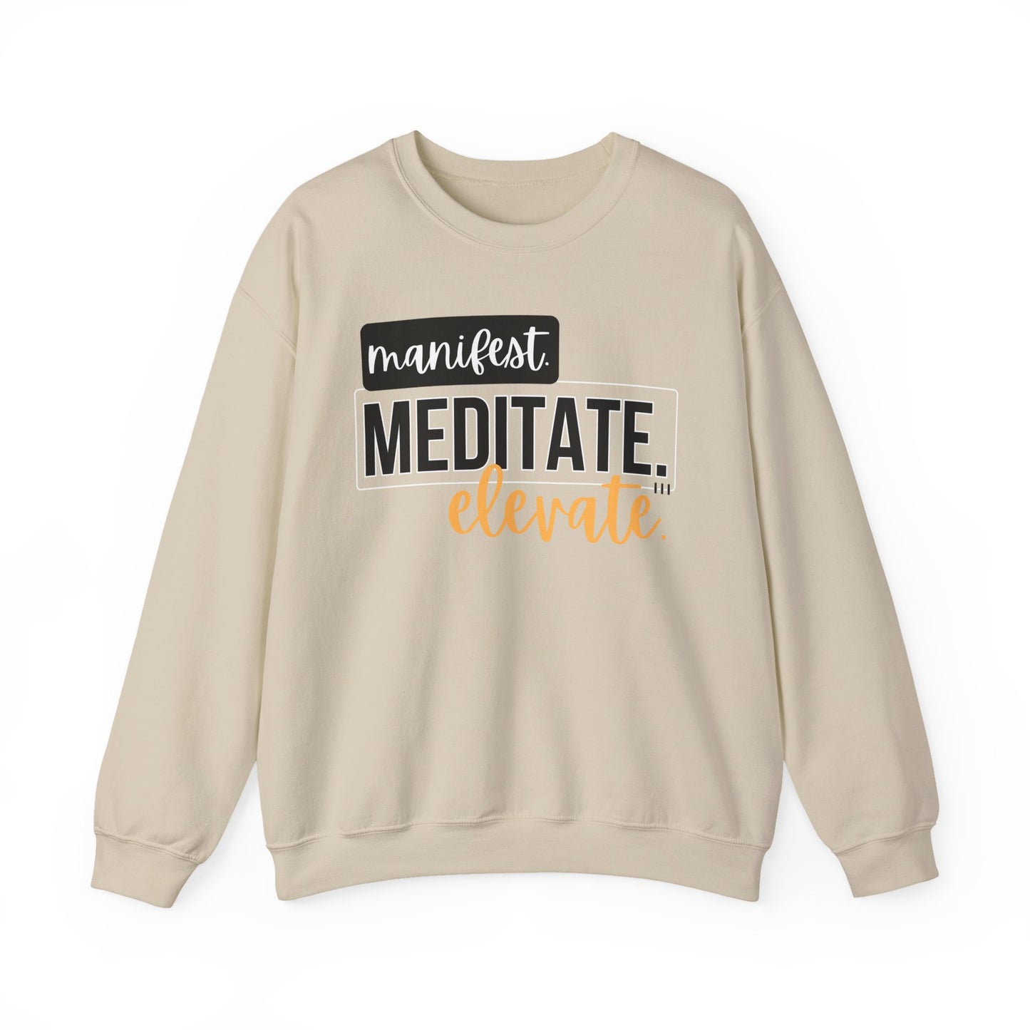 💫Manifest. Meditate. Elevate. - Align Your Energy Crewneck Sweatshirt