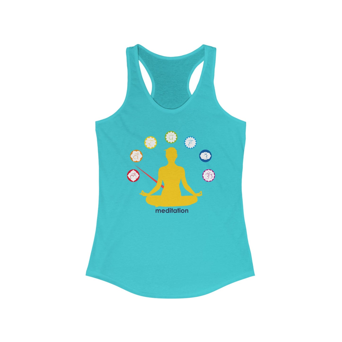 Chakra Alignment Meditation Tank – Women’s Racerback Top for Yoga & Mindfulness