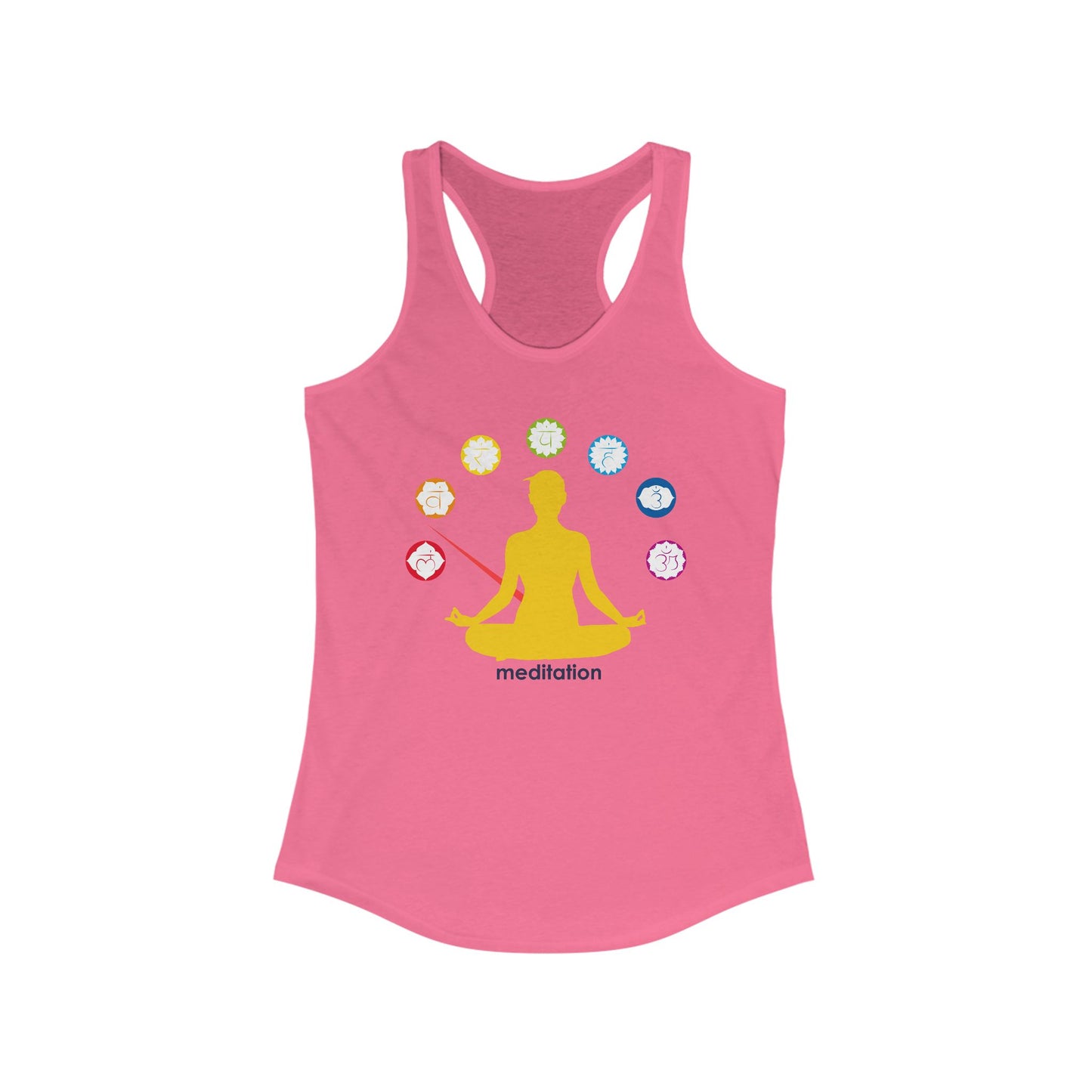 Chakra Alignment Meditation Tank – Women’s Racerback Top for Yoga & Mindfulness