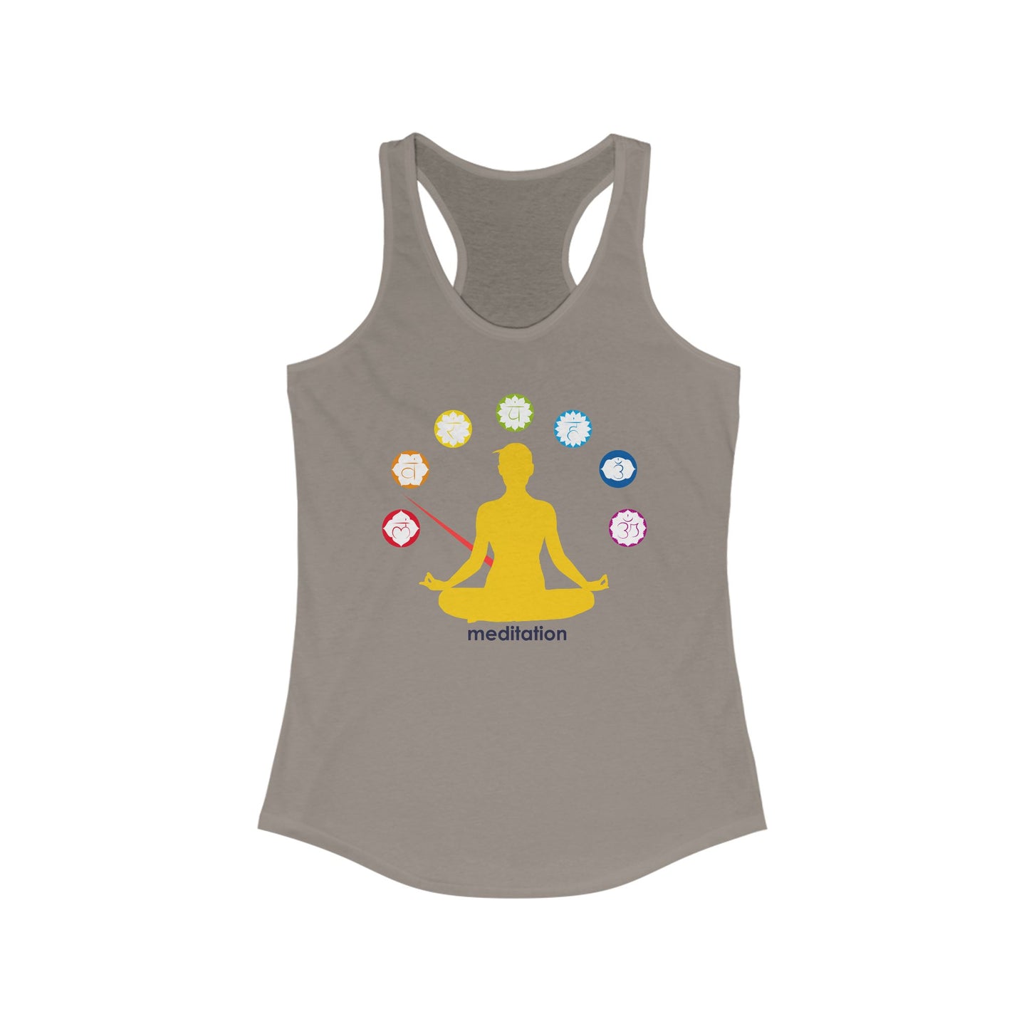 Chakra Alignment Meditation Tank – Women’s Racerback Top for Yoga & Mindfulness