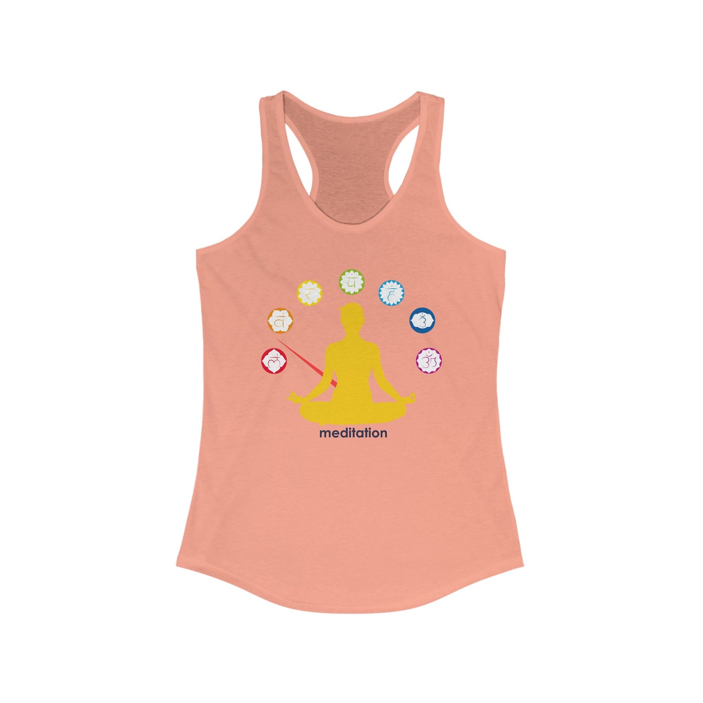 Chakra Alignment Meditation Tank – Women’s Racerback Top for Yoga & Mindfulness