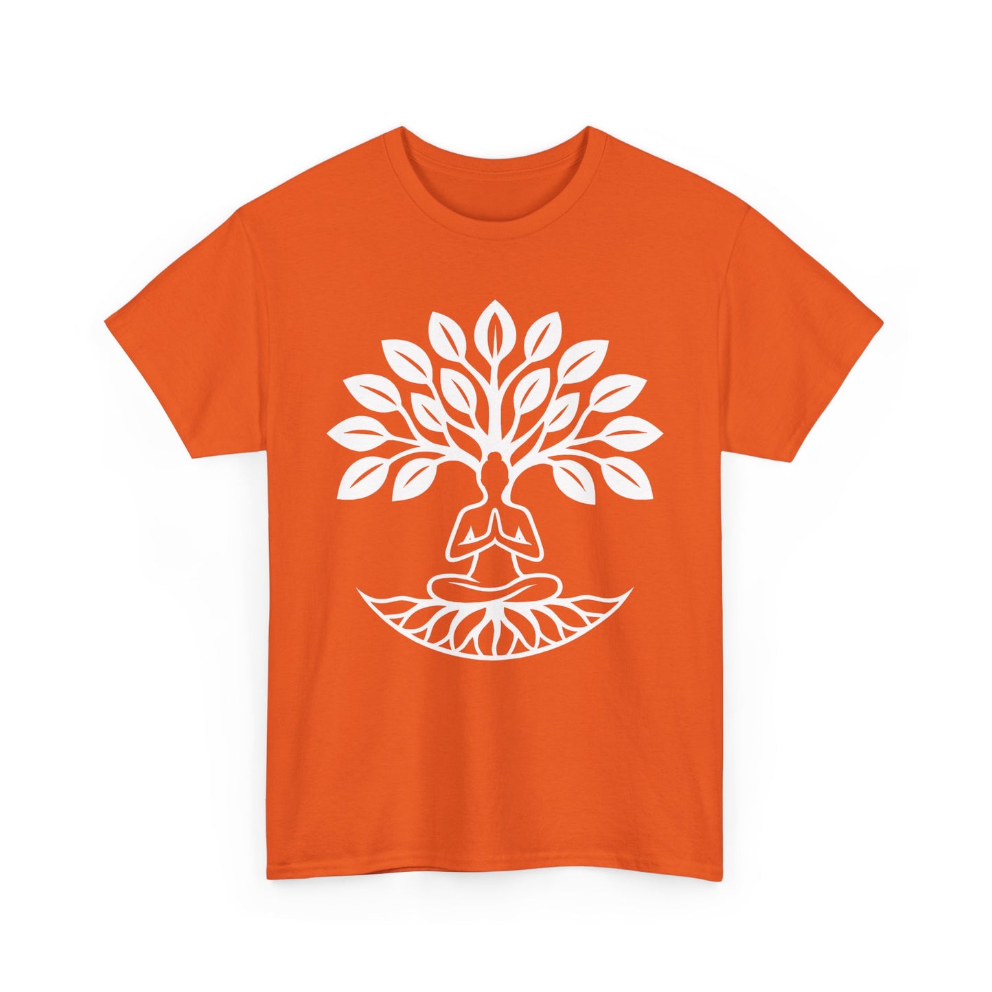 "Rooted in Presence" - Tree of Life & Meditative Balance Heavy Cotton Tee