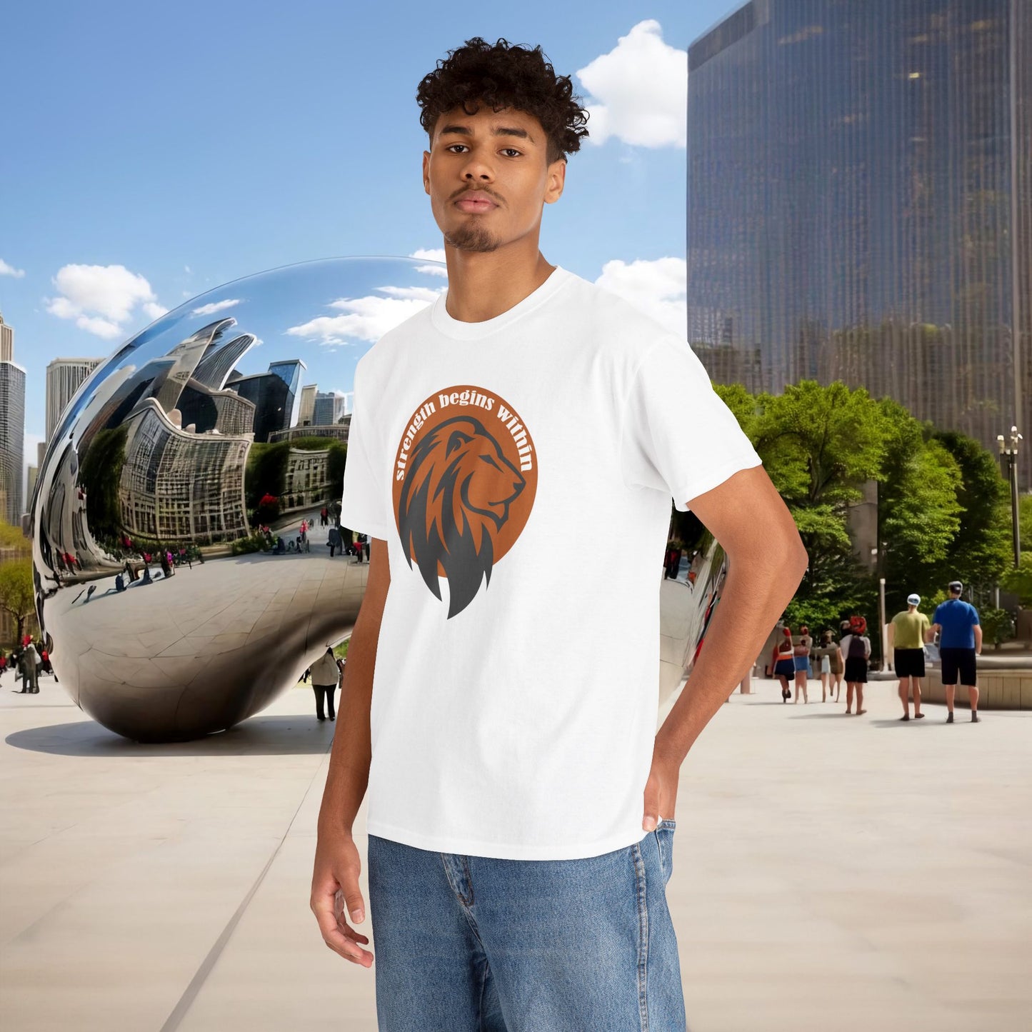 🔥🦁 “Strength Begins Within” — Menaste Lion Sigil Tee