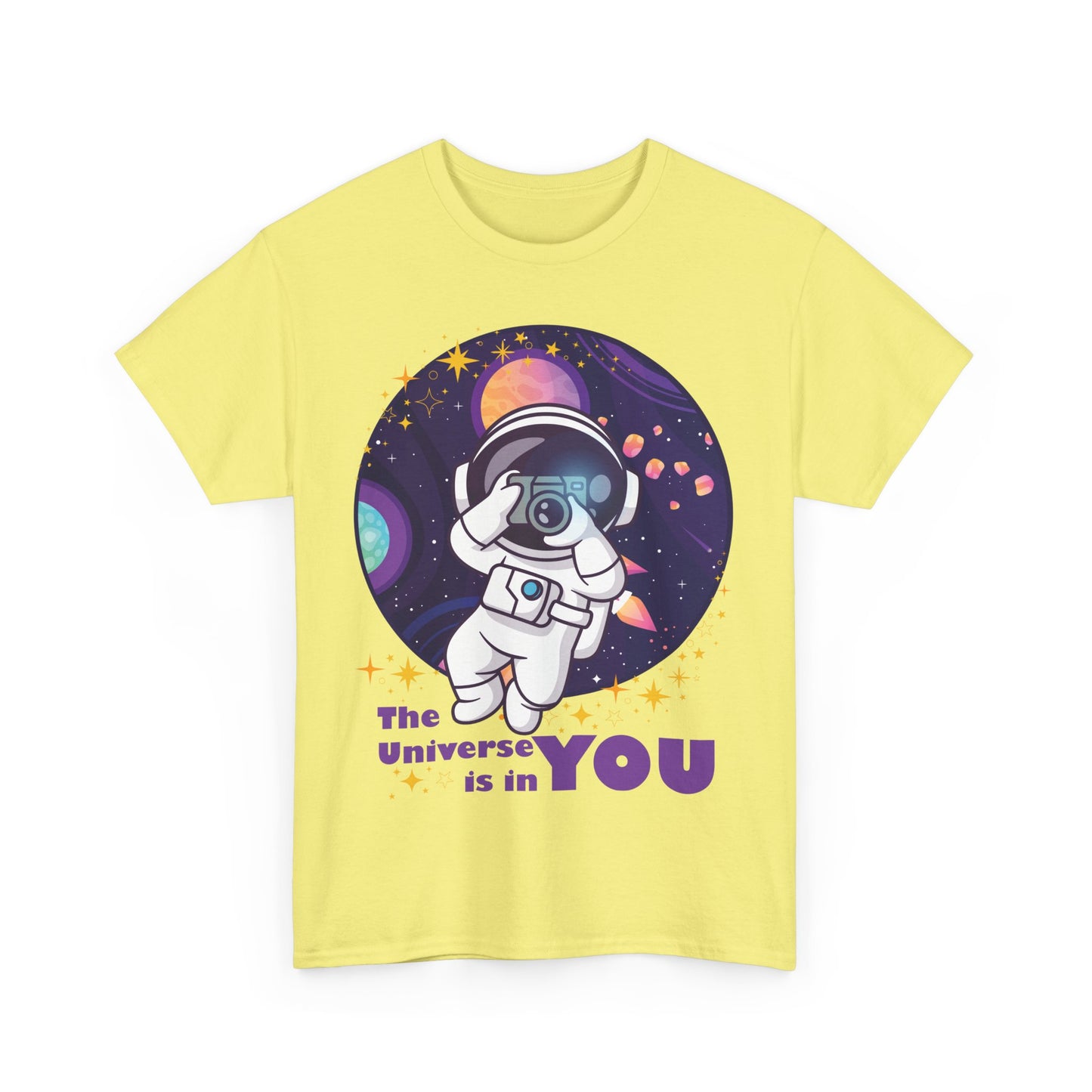 The Universe Is in You - Cosmic Explorer Heavy Cotton Tee