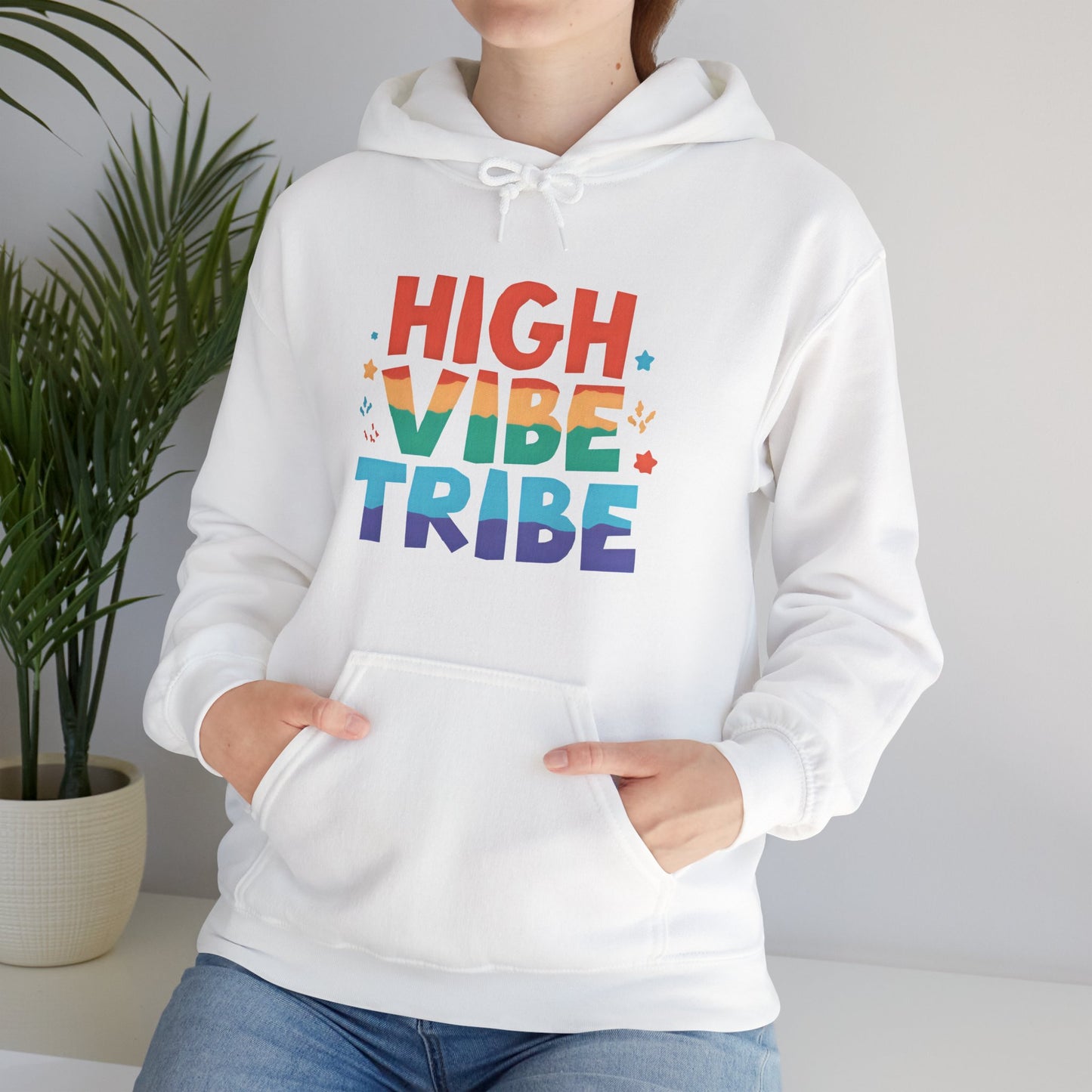 🌿High Vibe Tribe Hoodie – Spiritual Community Energy | Positive Vibes Unisex Hoodie✨🌀