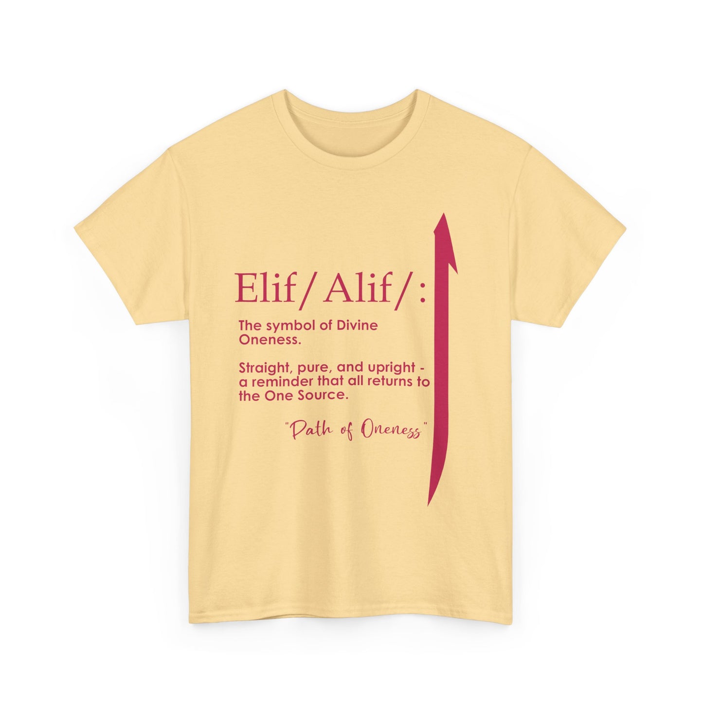 Elif/Alif - The Symbol of Divine Oneness Heavy Cotton Tee
